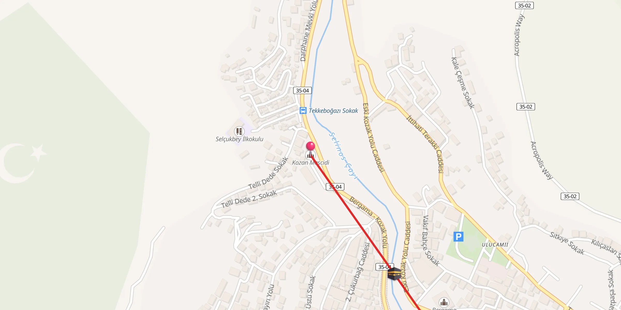 Carte de localisation : Kozan Mescidi