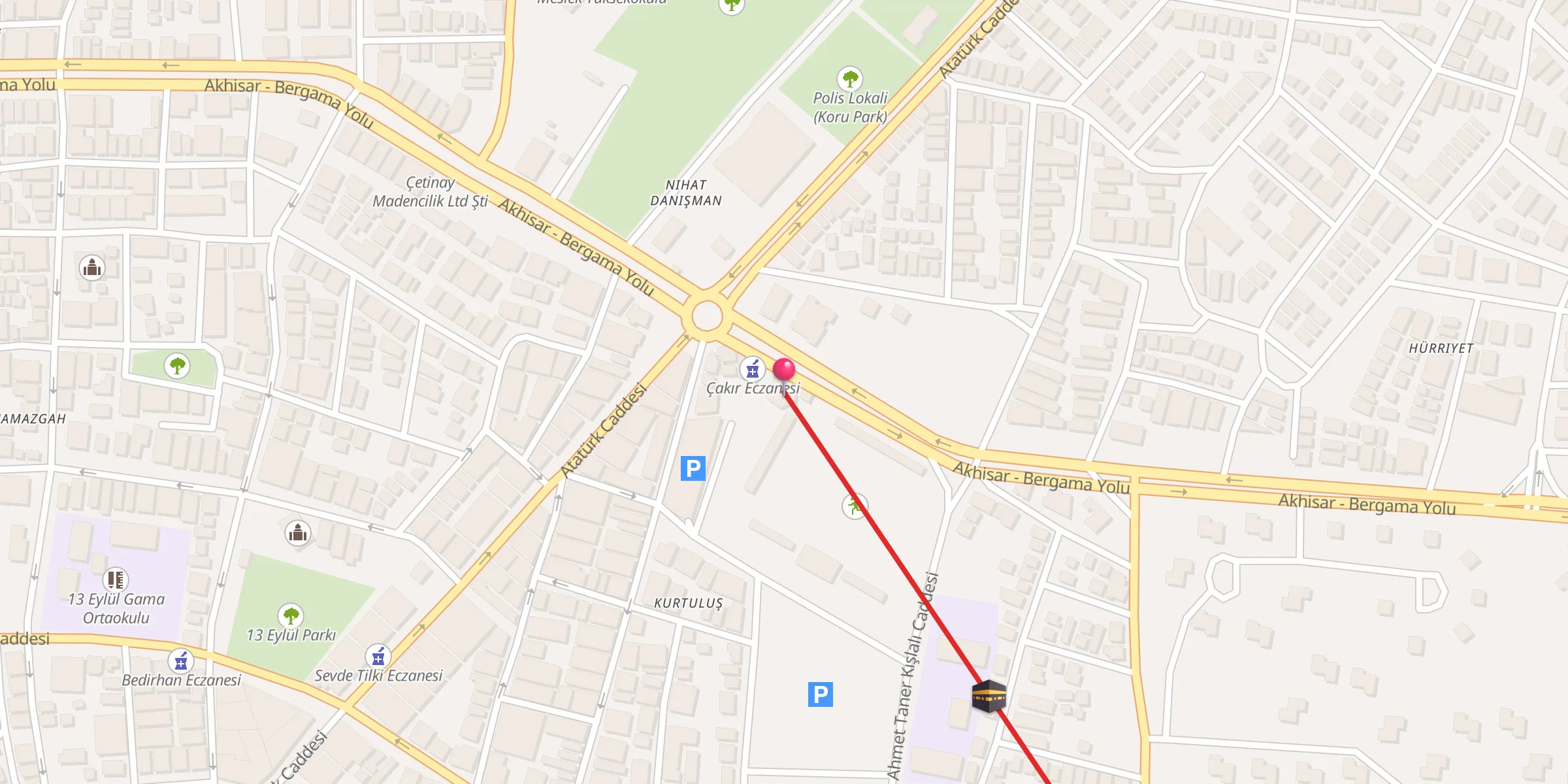 Carte de localisation : Mosquée