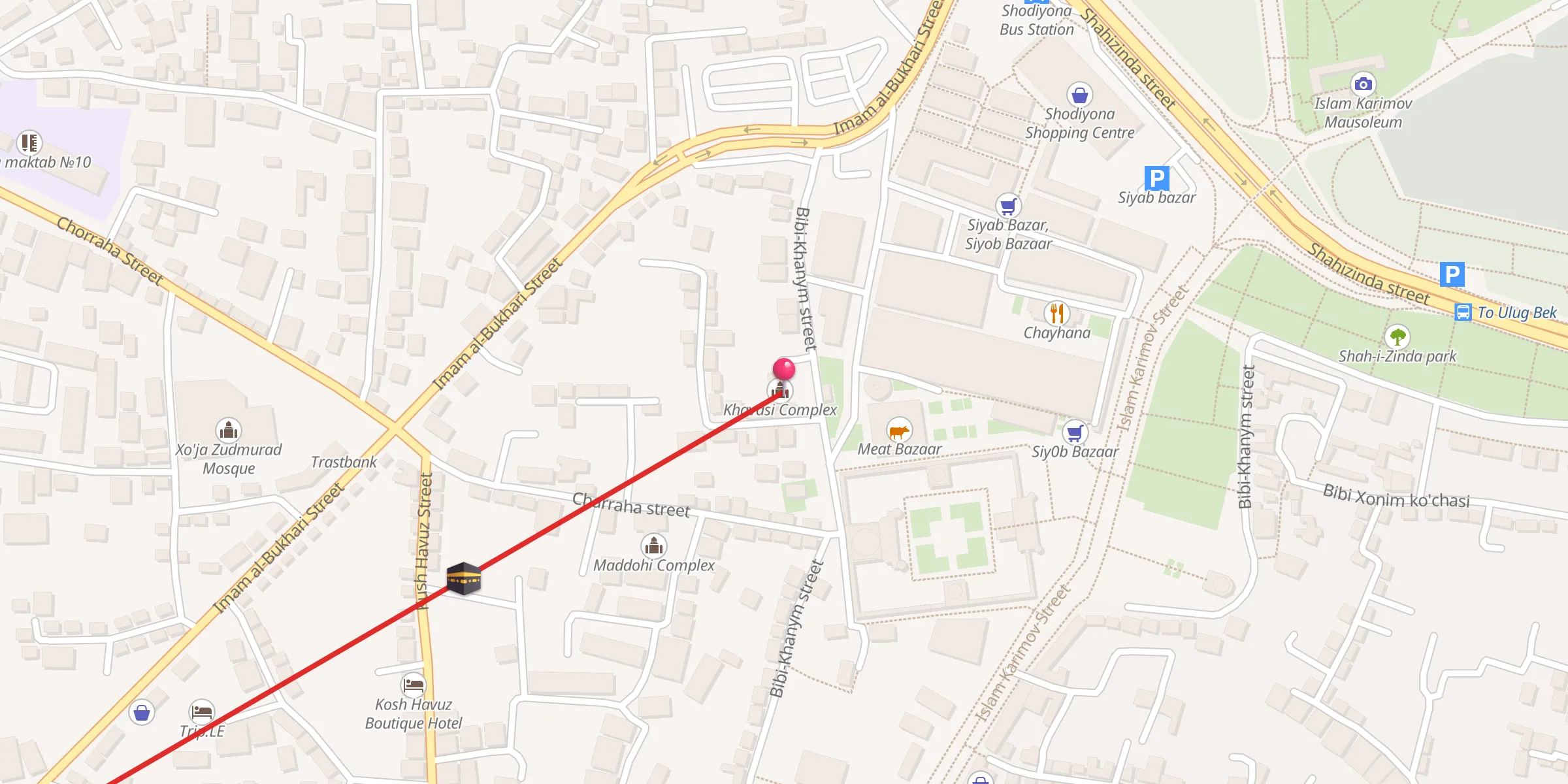 Carte de localisation : Khavasi Complex