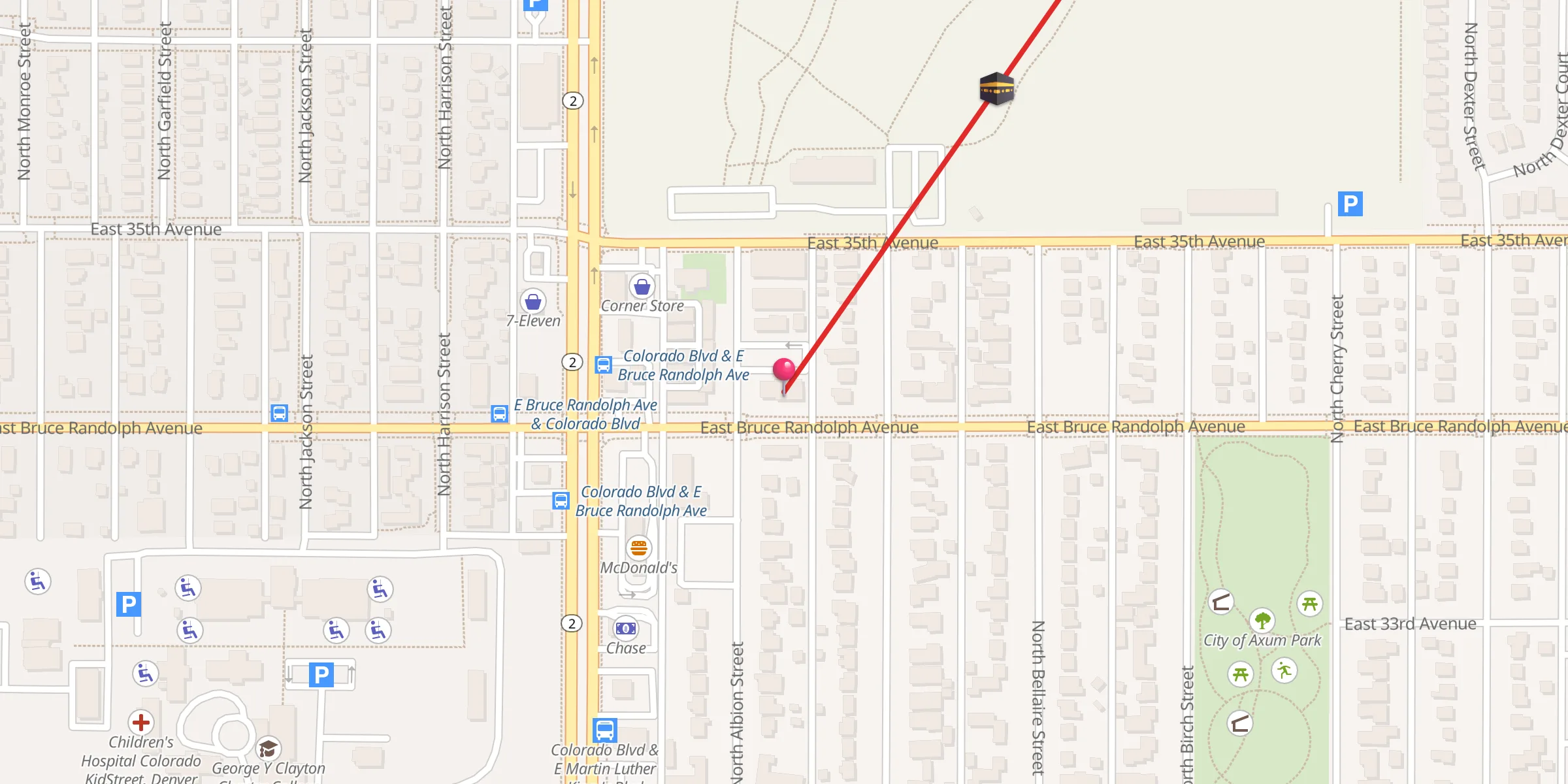 Carte de localisation : Northeast Denver Islamic Center
