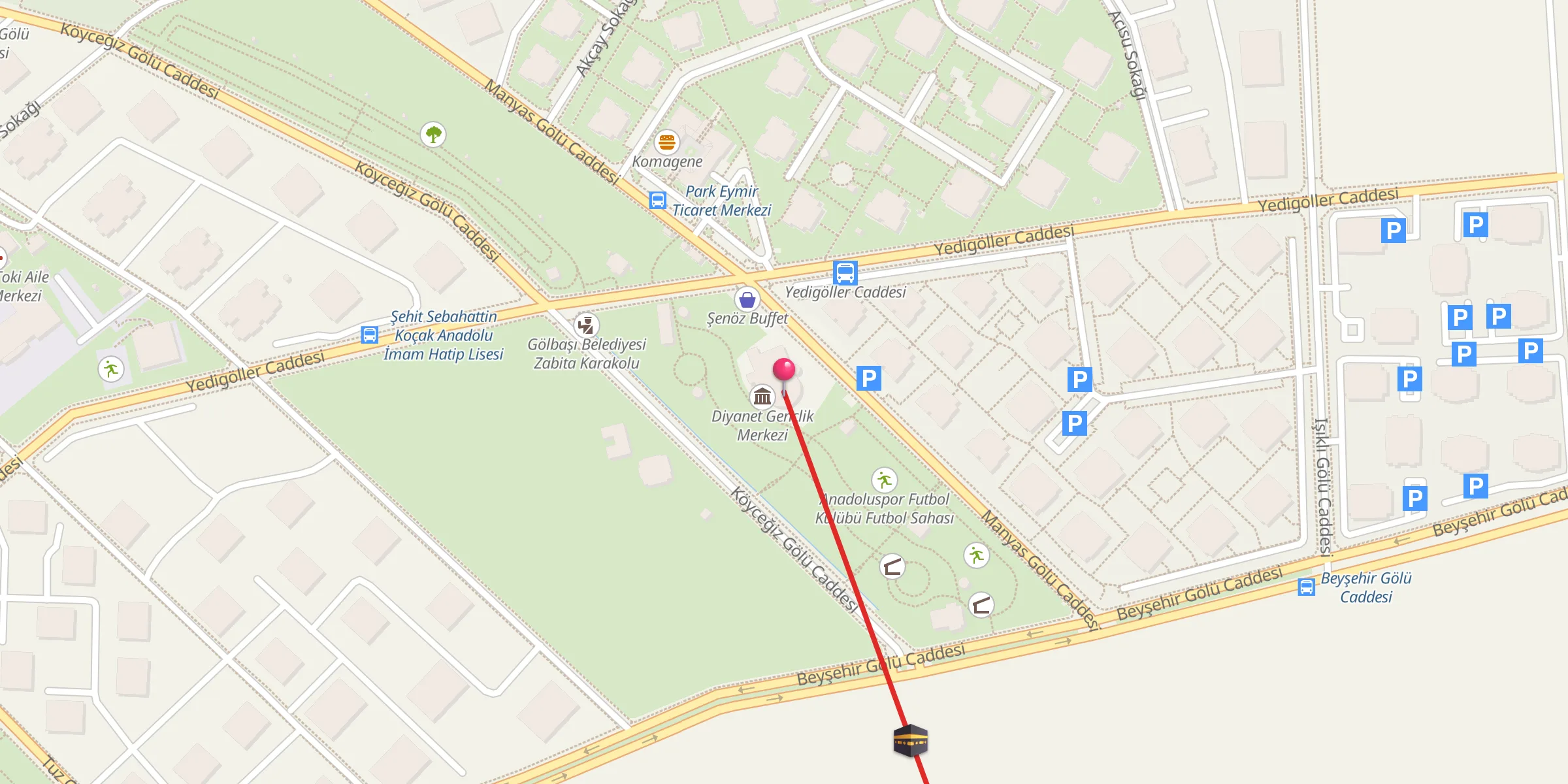 Carte de localisation : Mahmut Üzüncü Camii