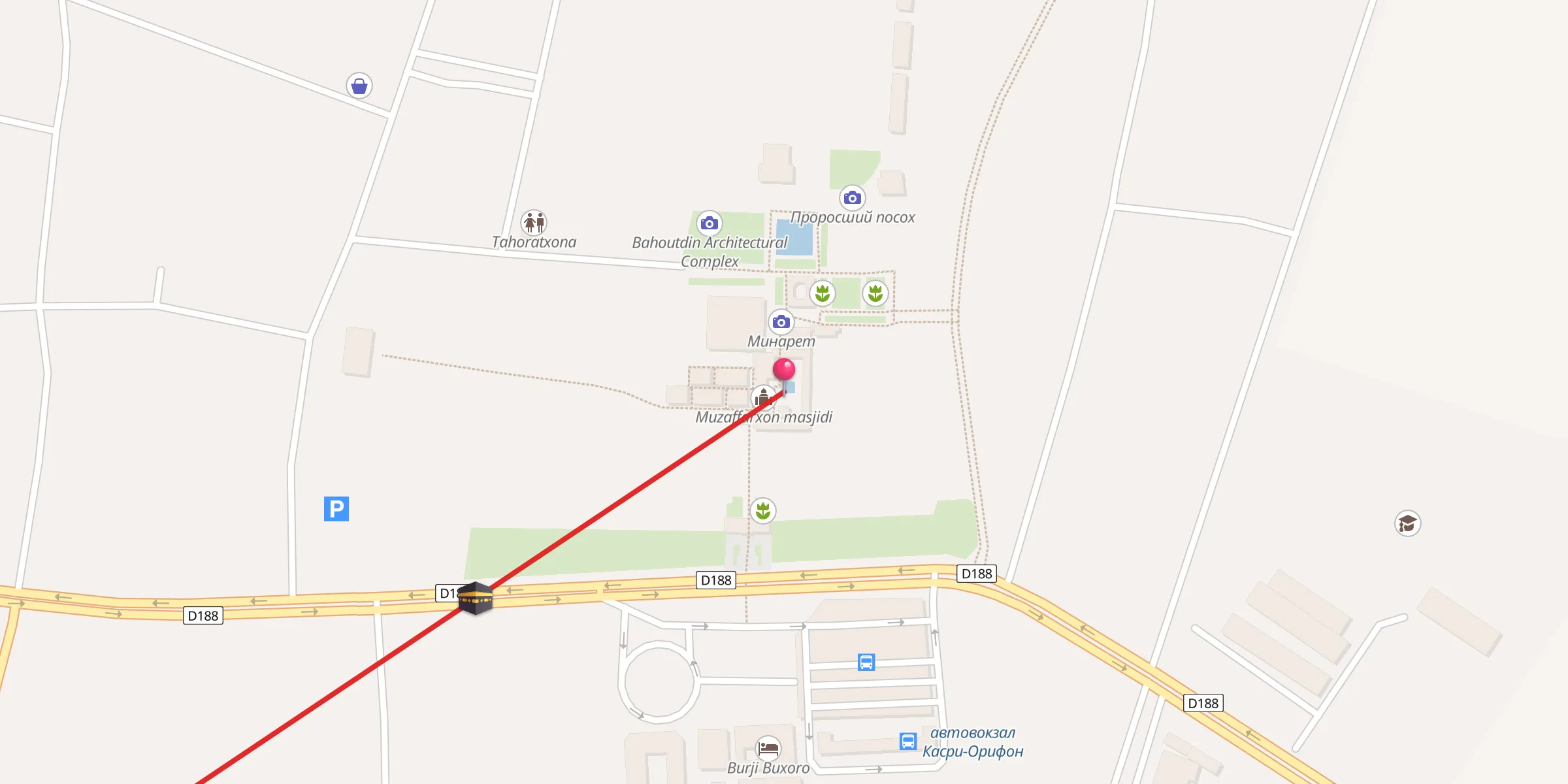 Carte de localisation : Muzaffarxon masjidi
