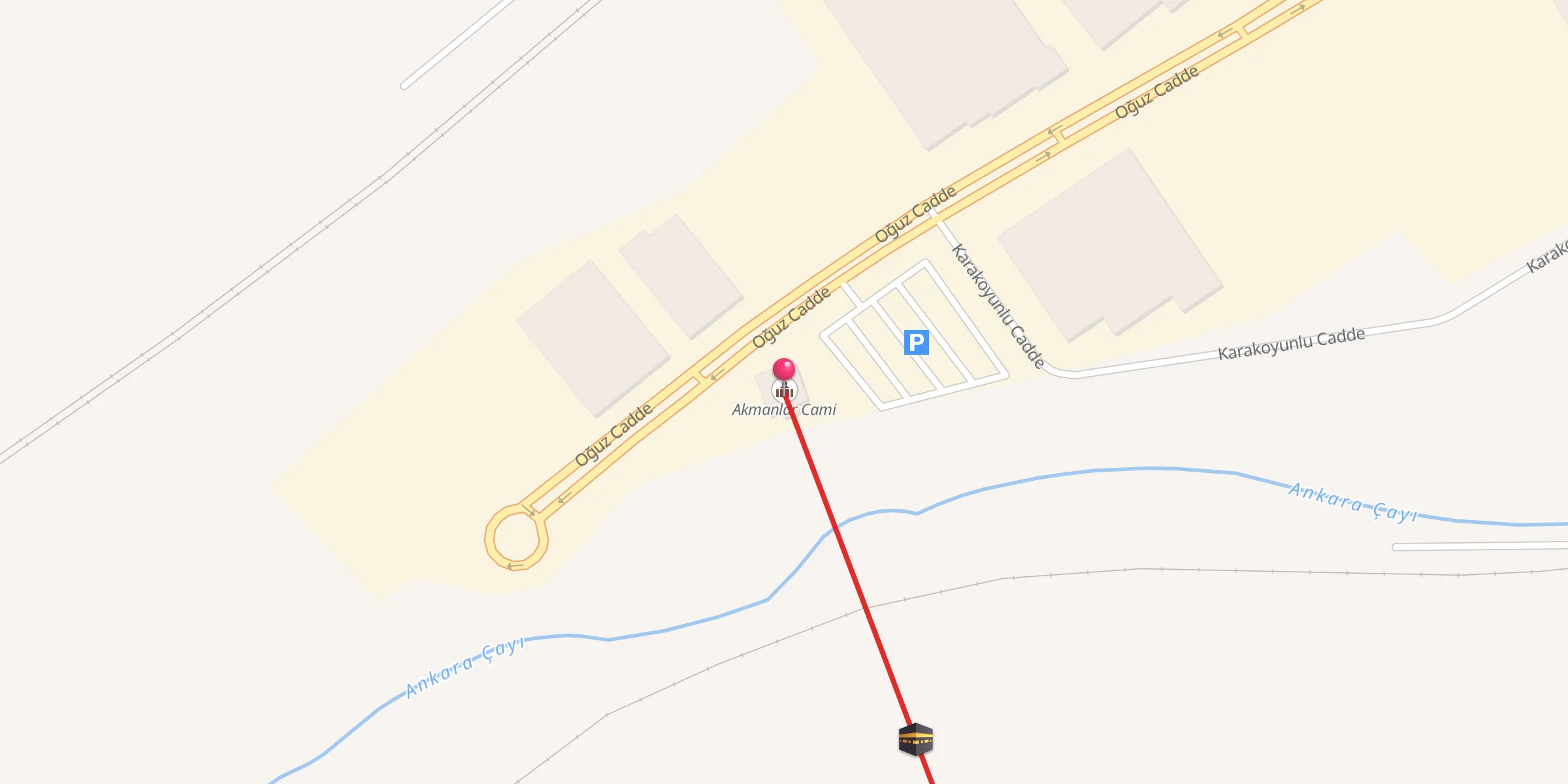Carte de localisation : Akmanlar Cami