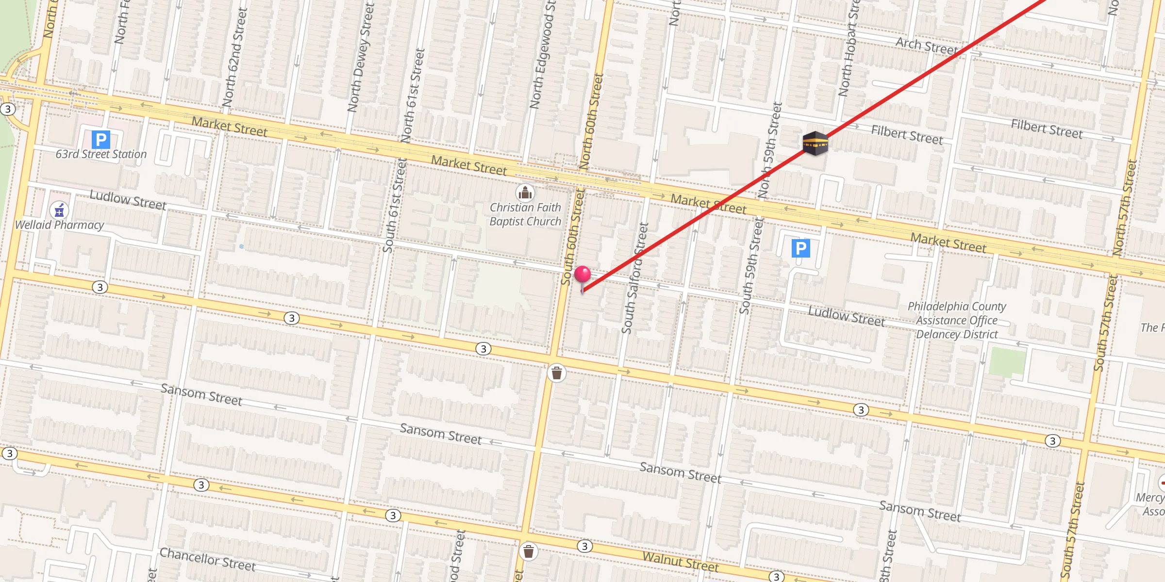 Carte de localisation : Turning Paige's Islamic Learning Center
