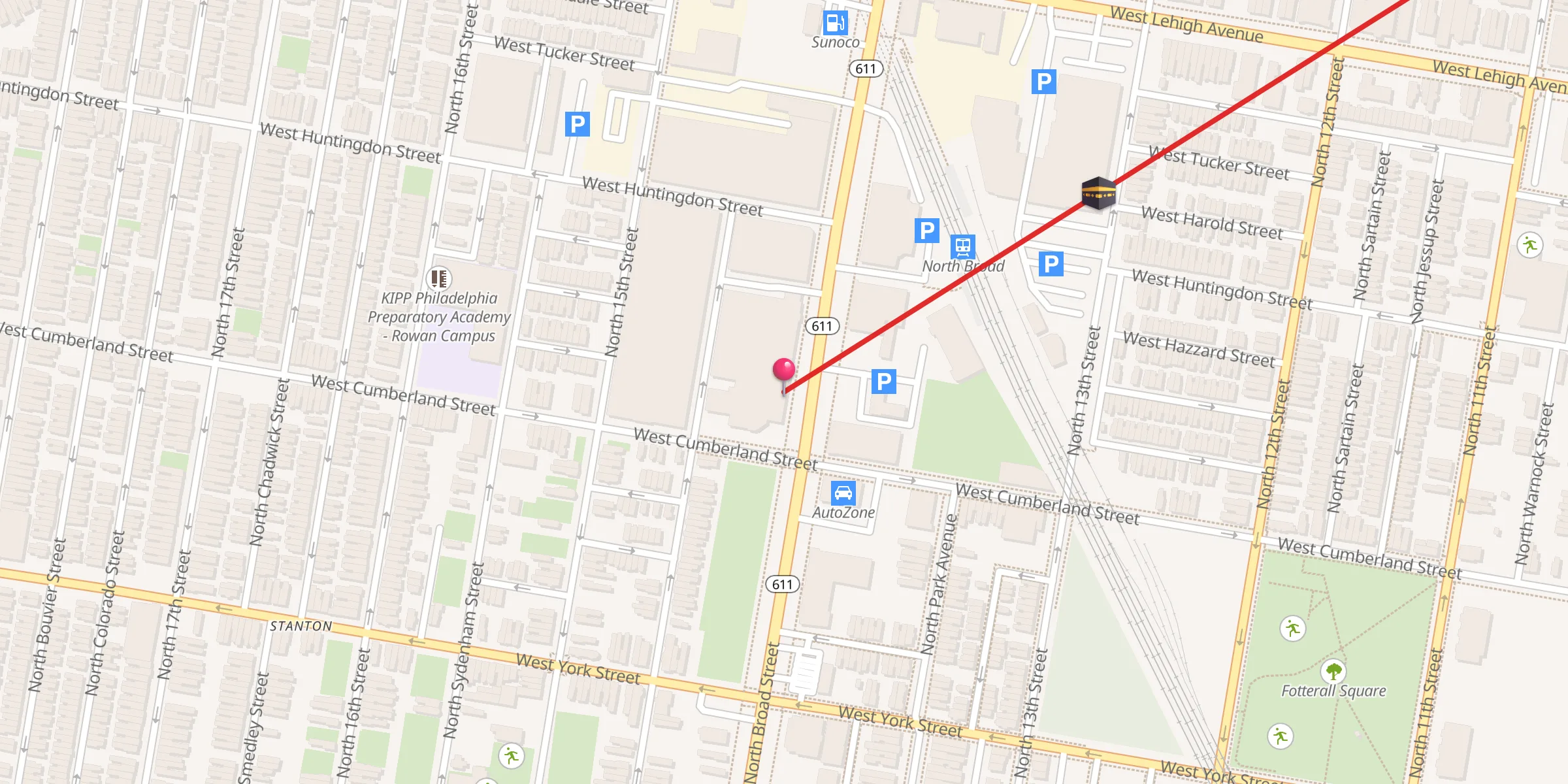 Carte de localisation : Muhammad Mosque #12 Nation of Islam