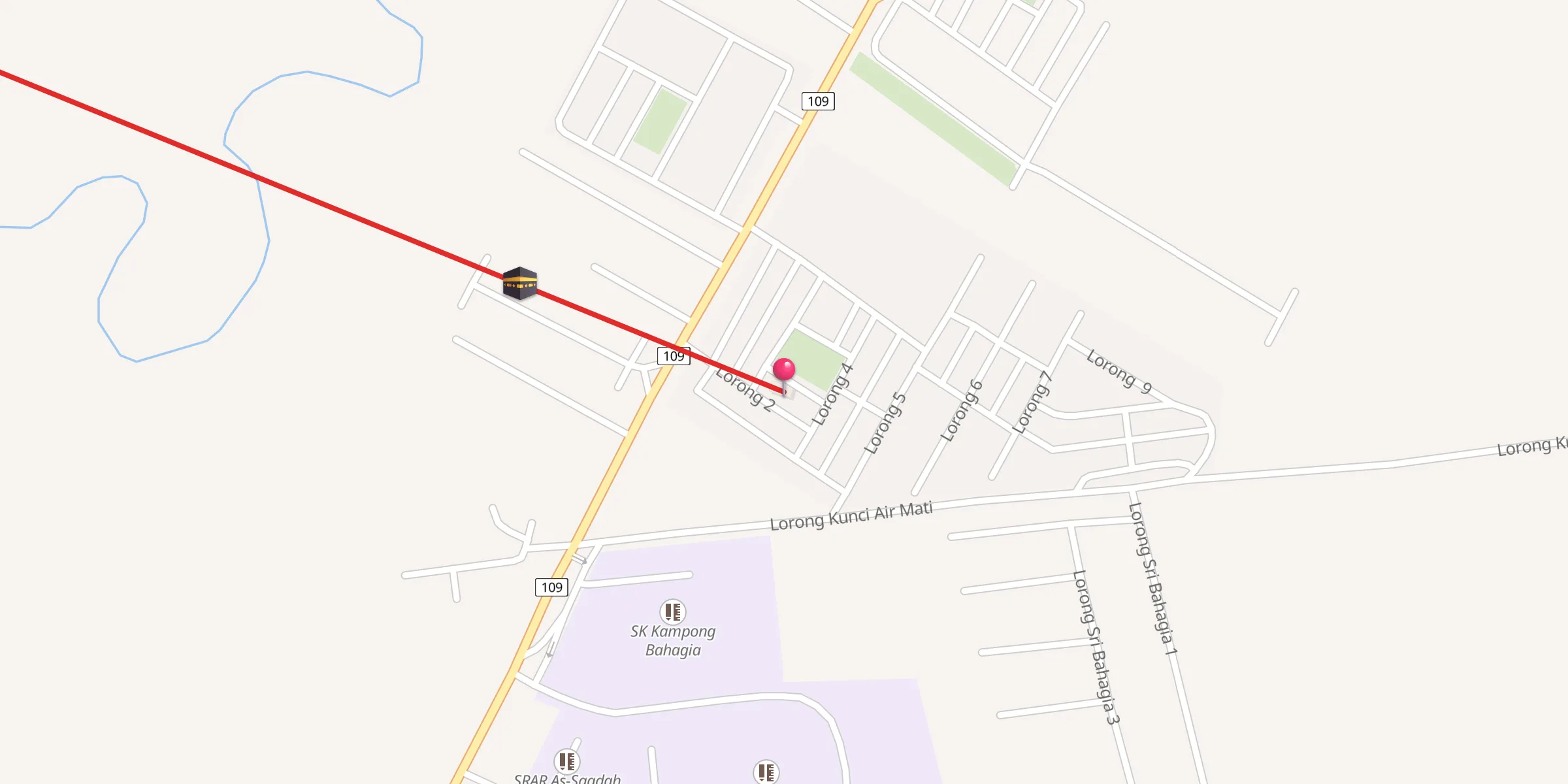 Carte de localisation : Surau Al-Hidayah