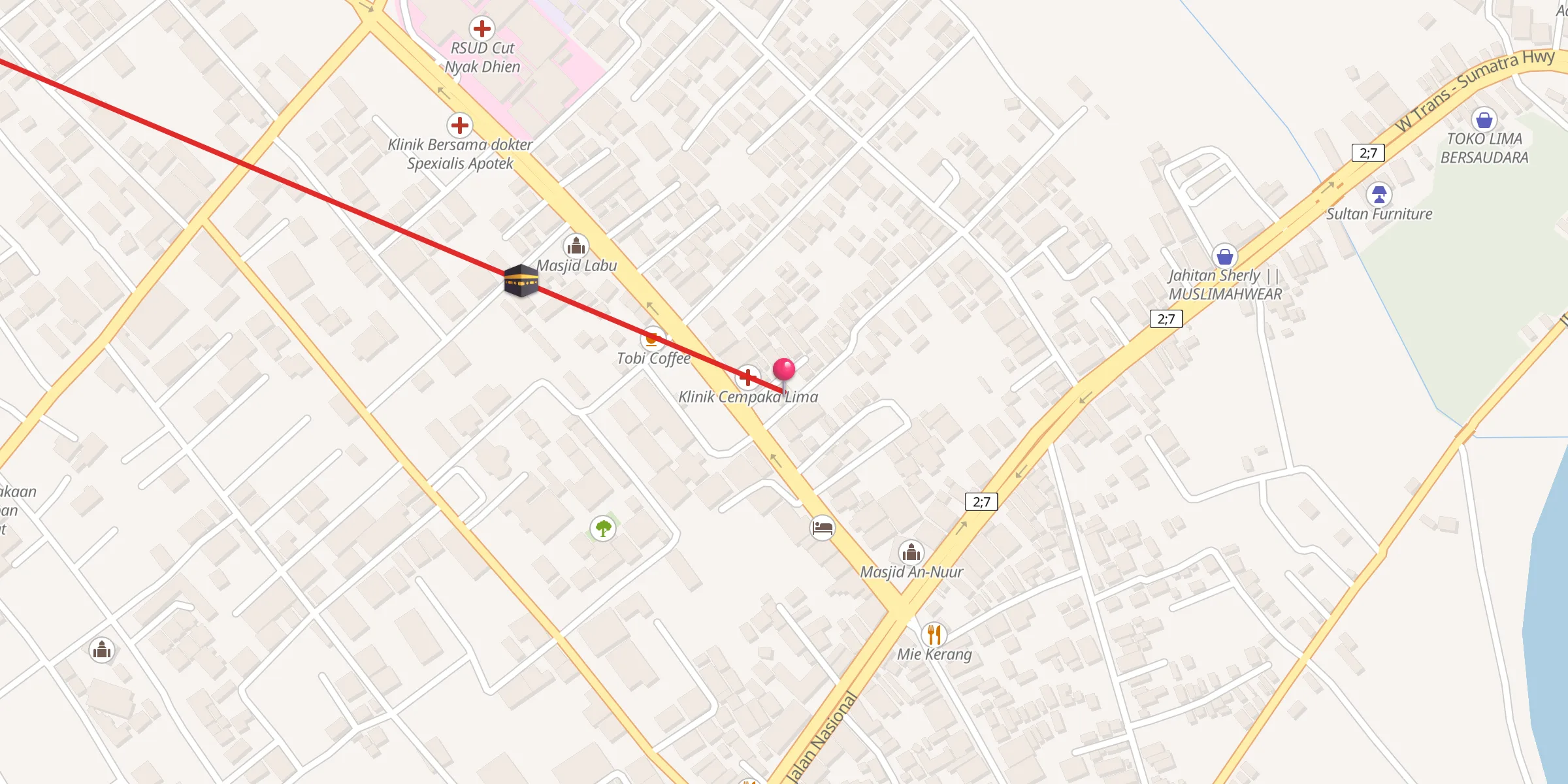 Carte de localisation : Masjid Sunnah An-Nuur