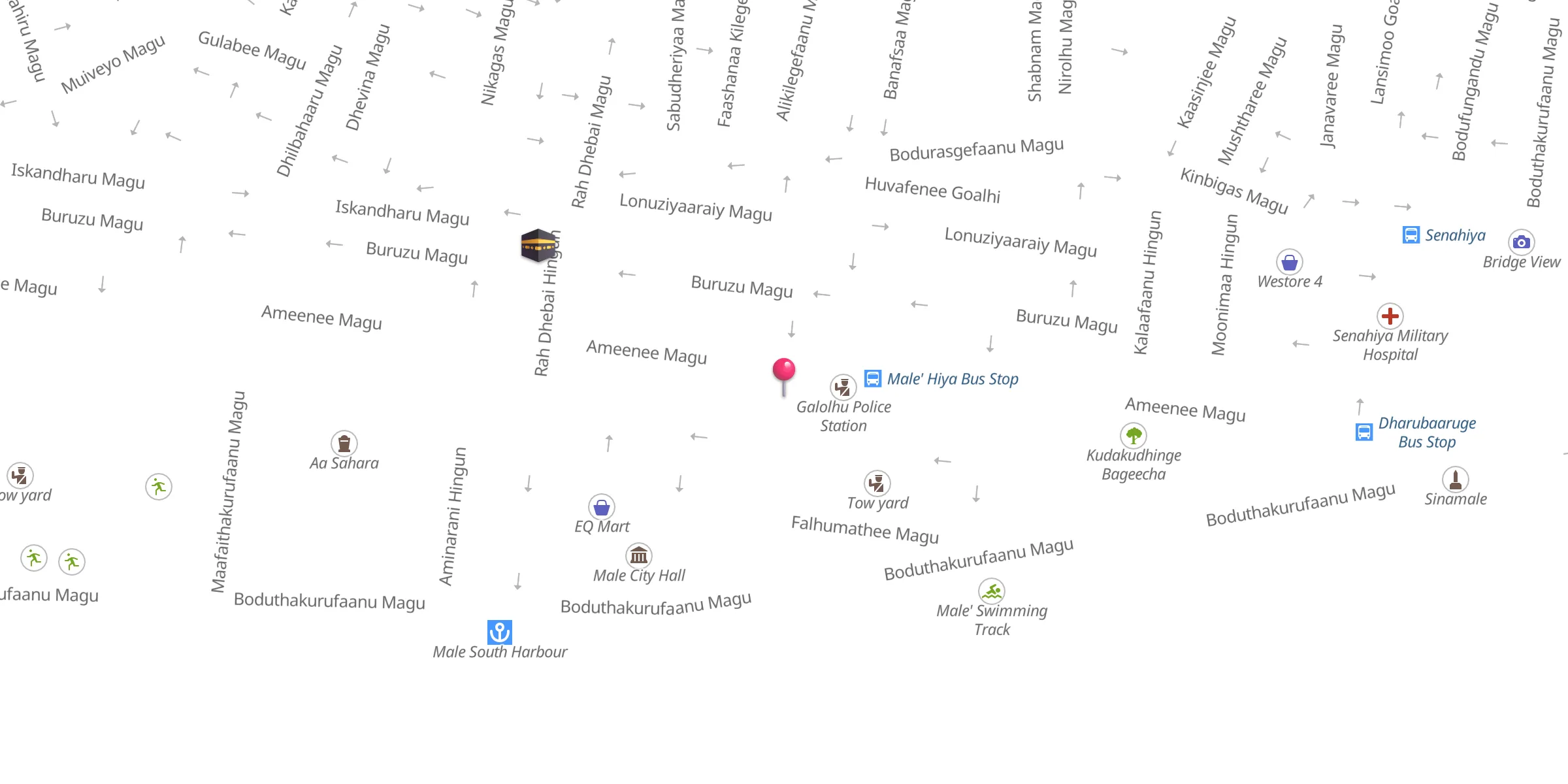 Carte de localisation : Masjidhul Furugaan
