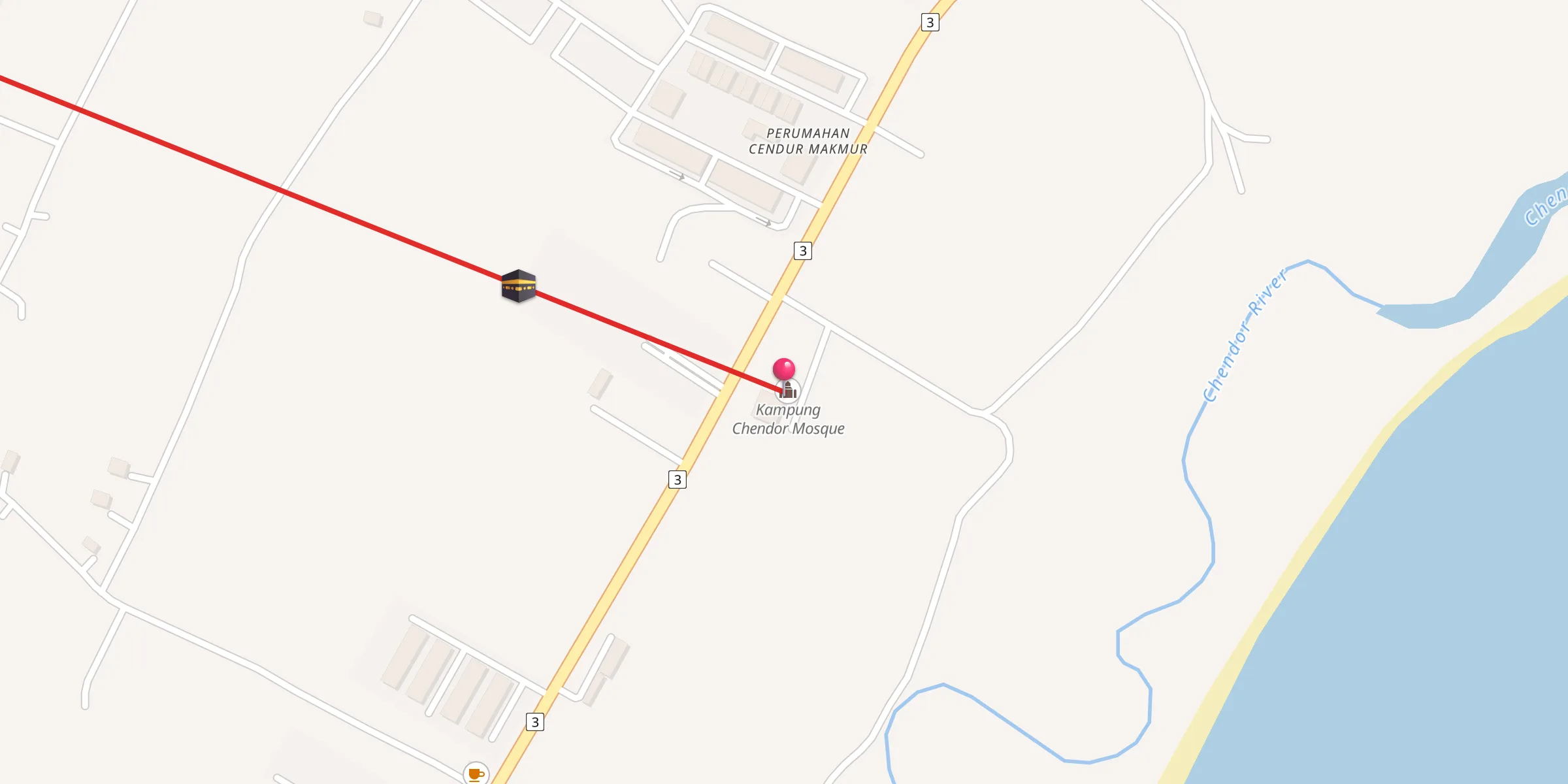 Carte de localisation : Masjid Kampung Chendor
