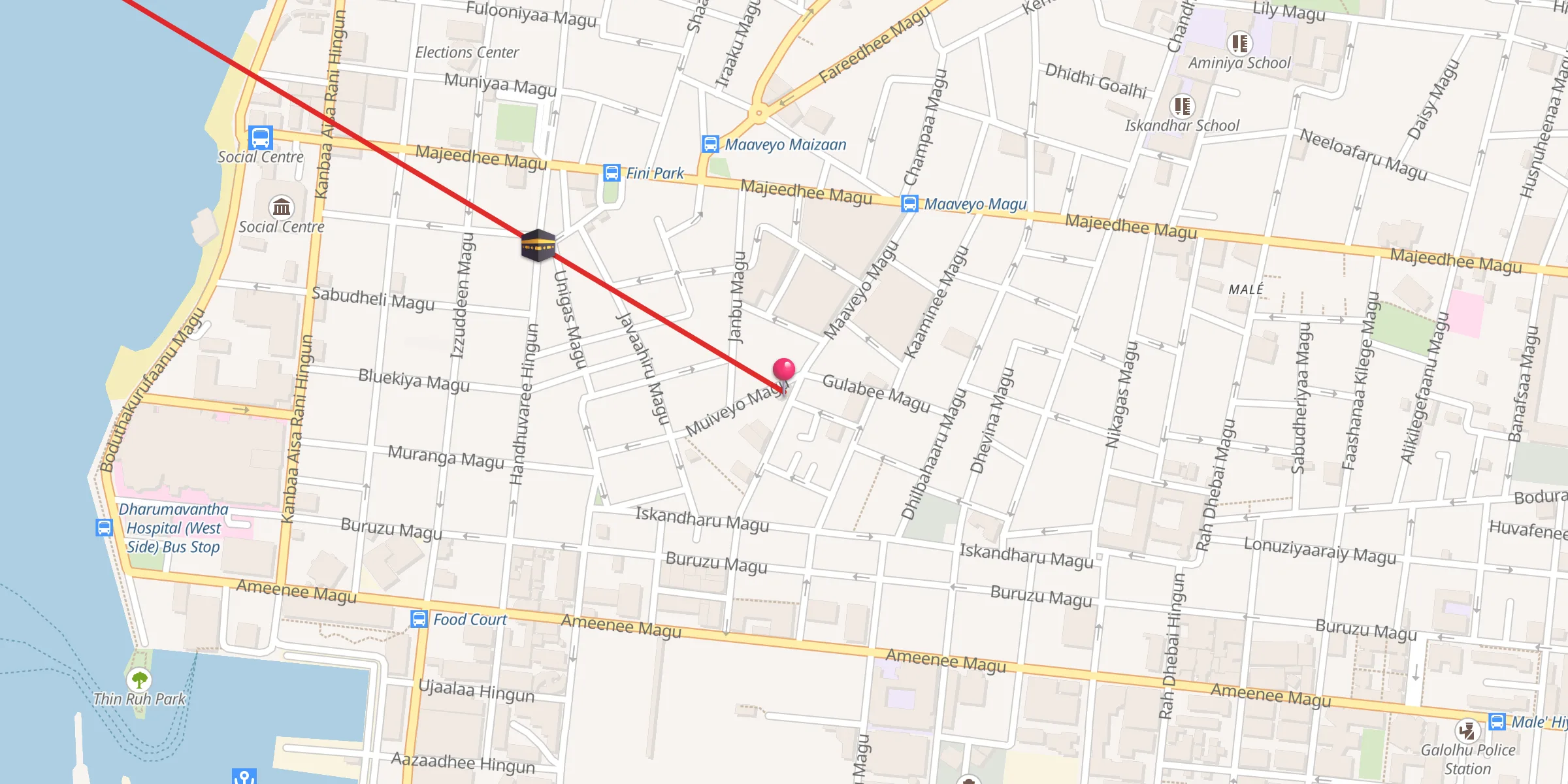 Carte de localisation : Masjid Ali Hussain