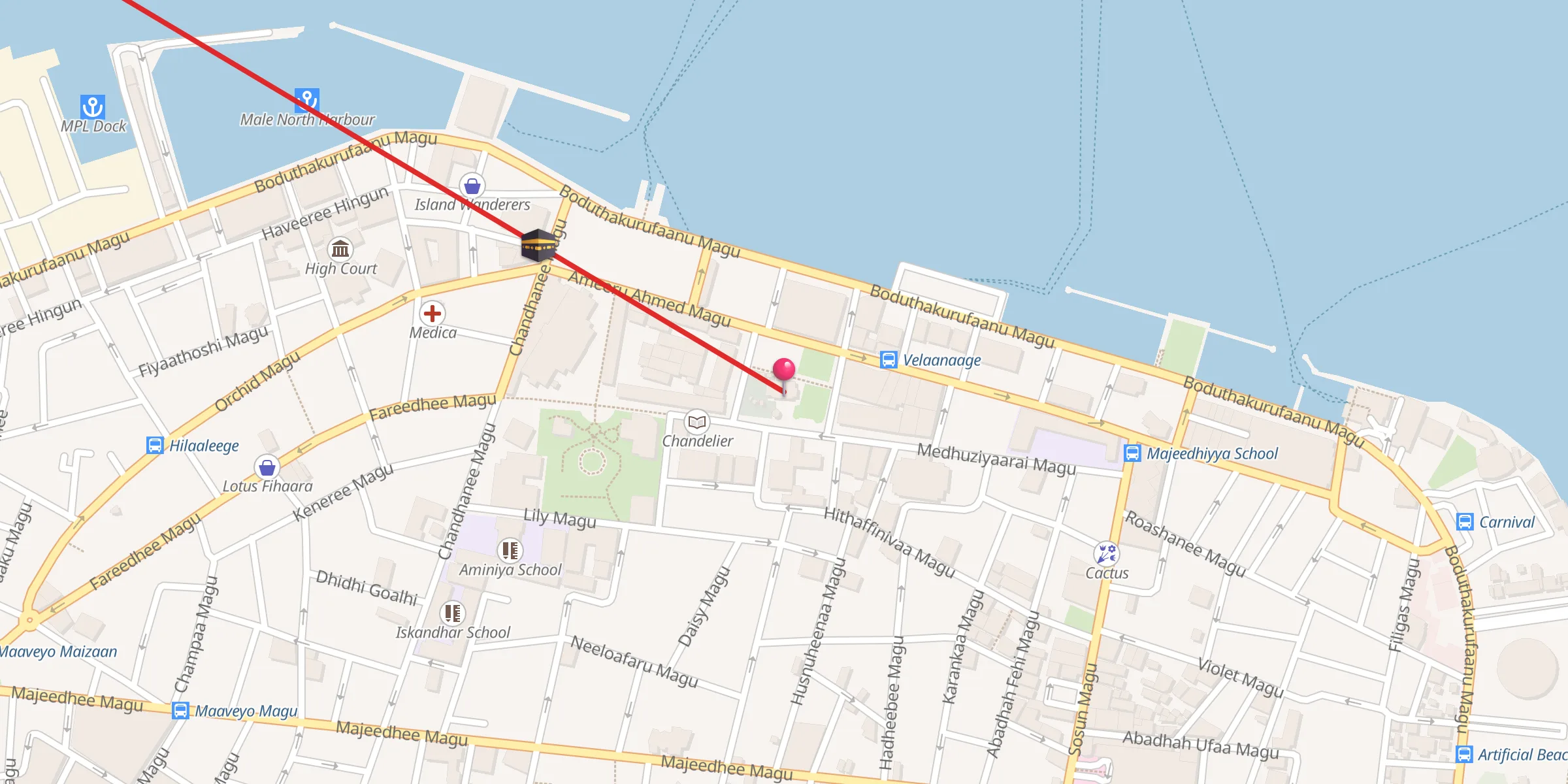 Carte de localisation : Malé Friday Mosque