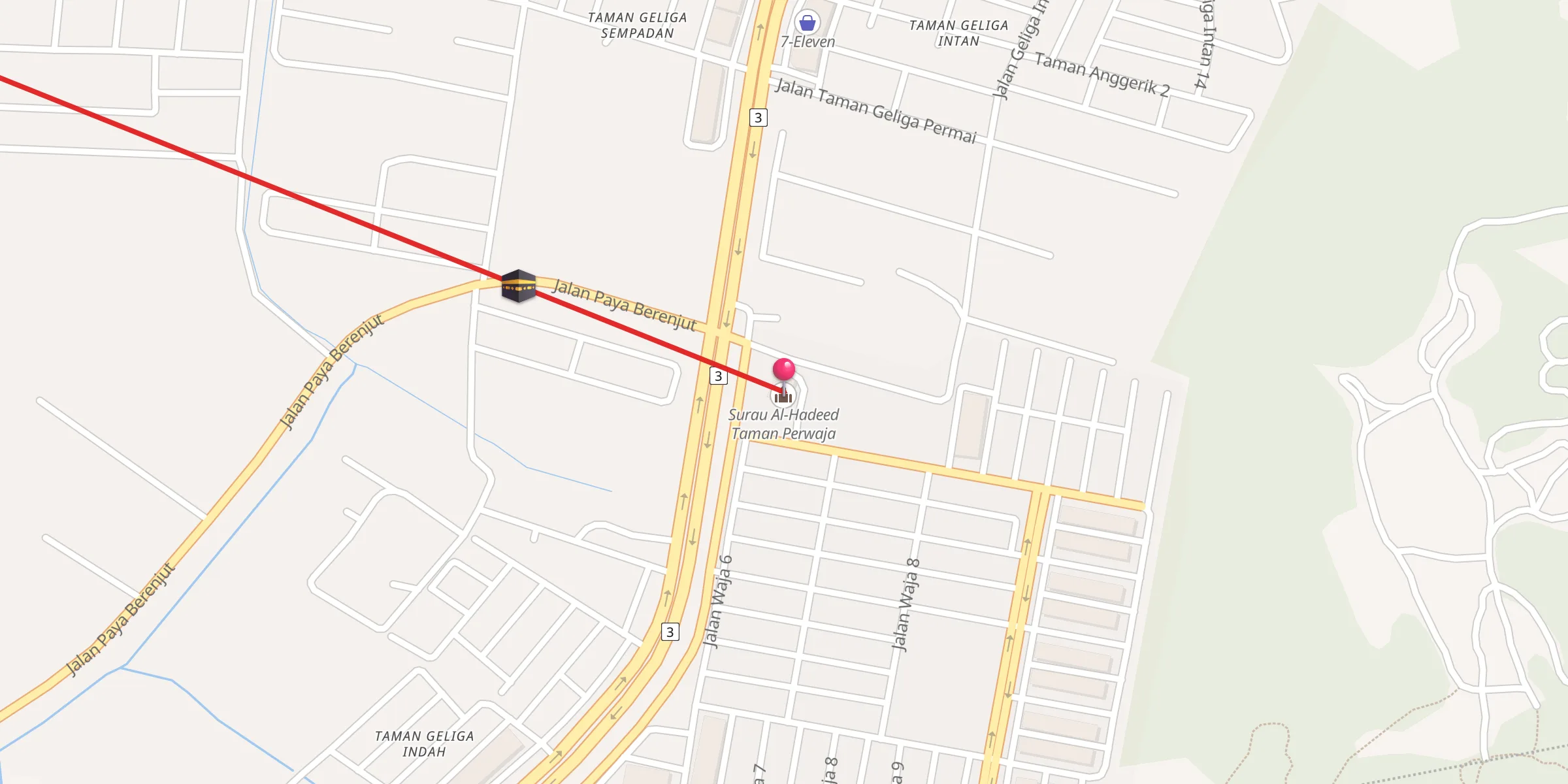 Carte de localisation : Surau Al-Hadeed Taman Perwaja