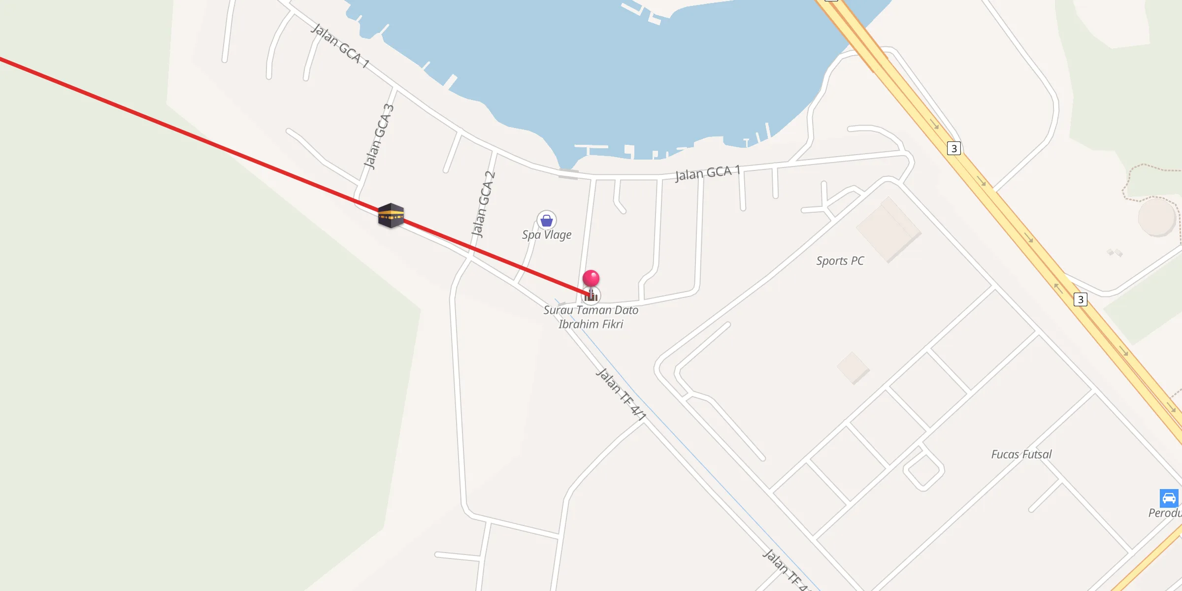 Carte de localisation : Surau Taman Dato Ibrahim Fikri