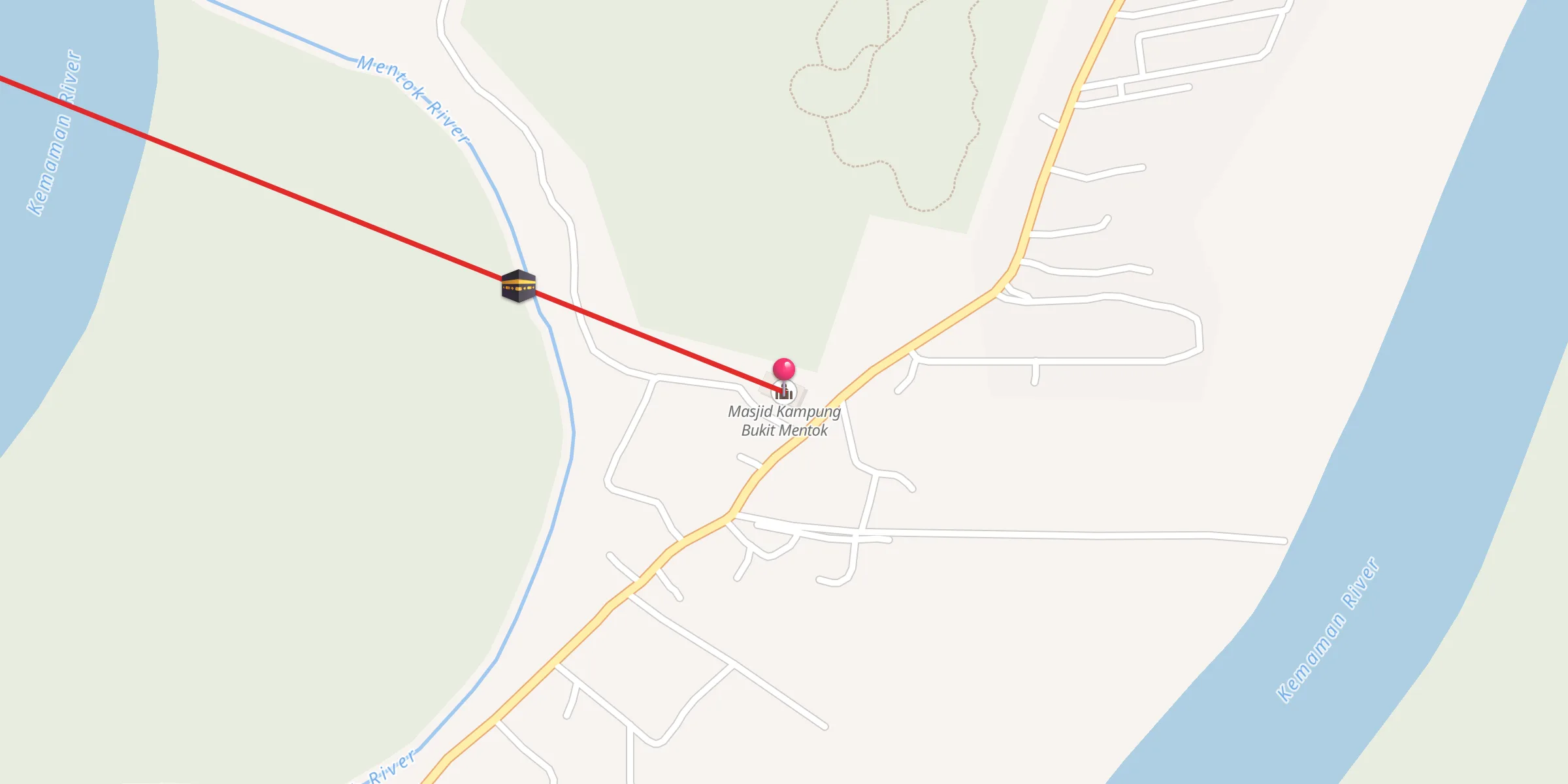 Carte de localisation : Masjid Kampung Bukit Mentok