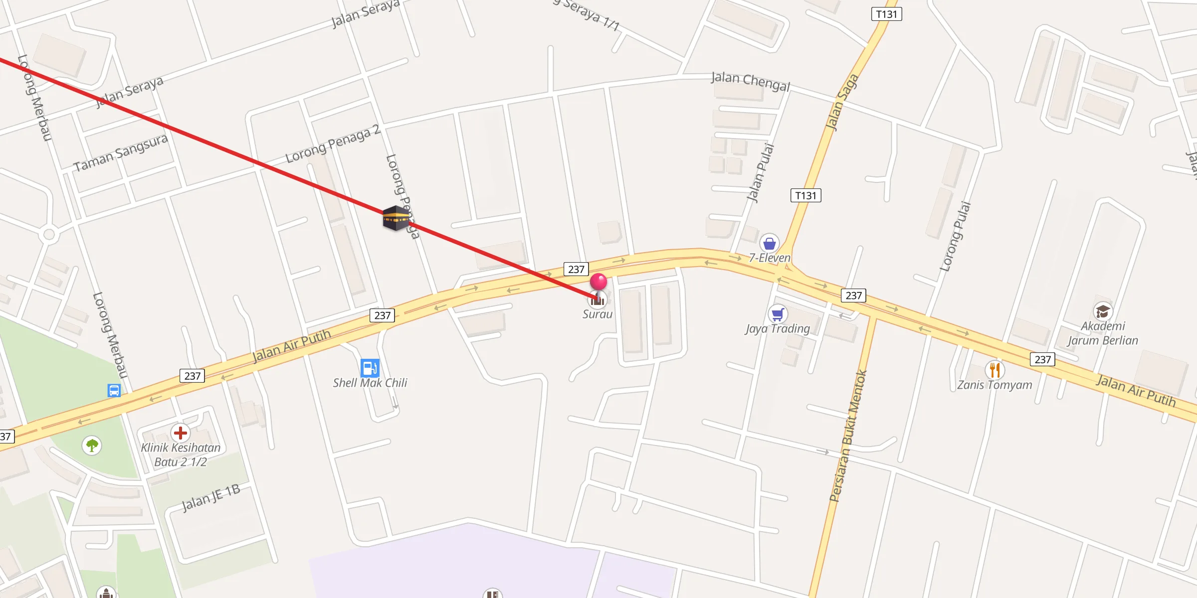 Carte de localisation : Surau