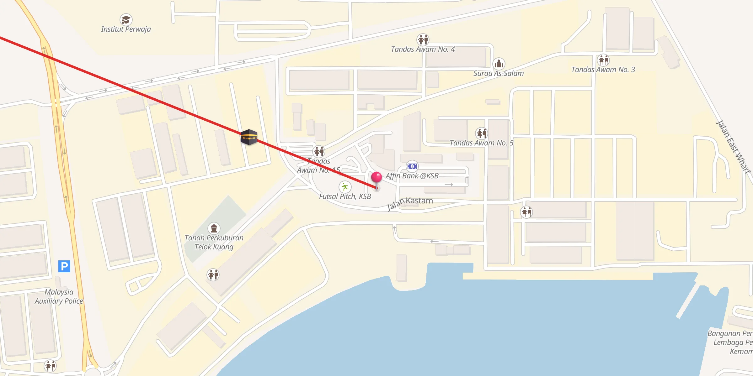 Carte de localisation : Surau KSB Fasa 1