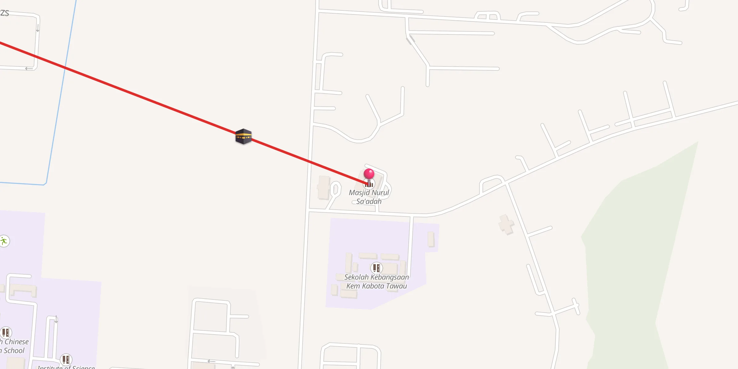 Carte de localisation : Masjid Nurul Sa'adah