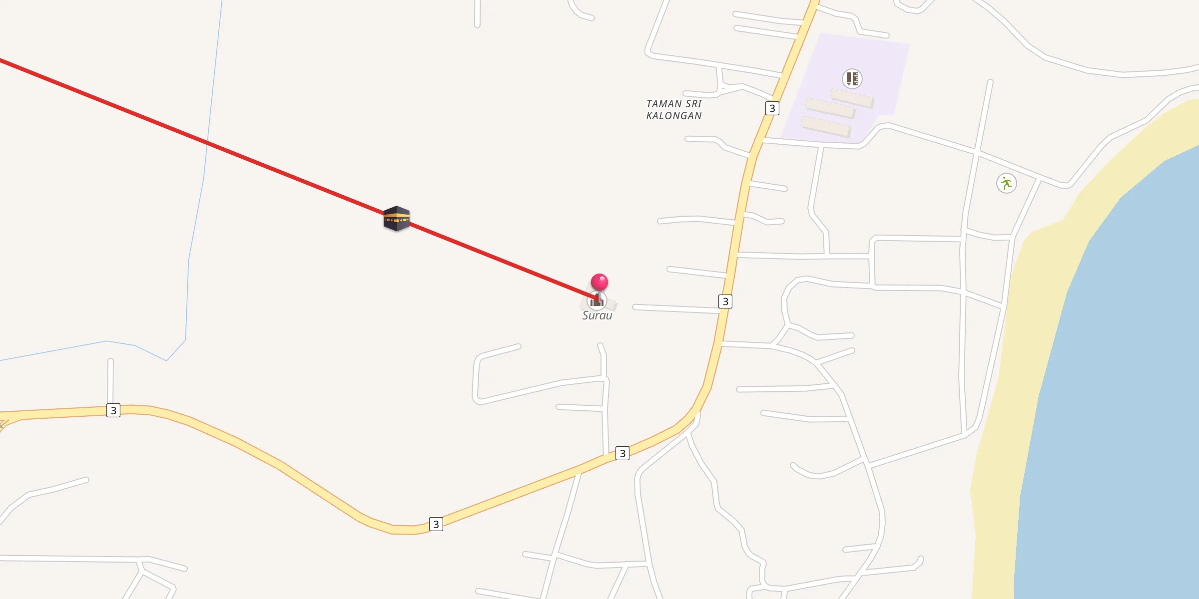 Carte de localisation : Surau
