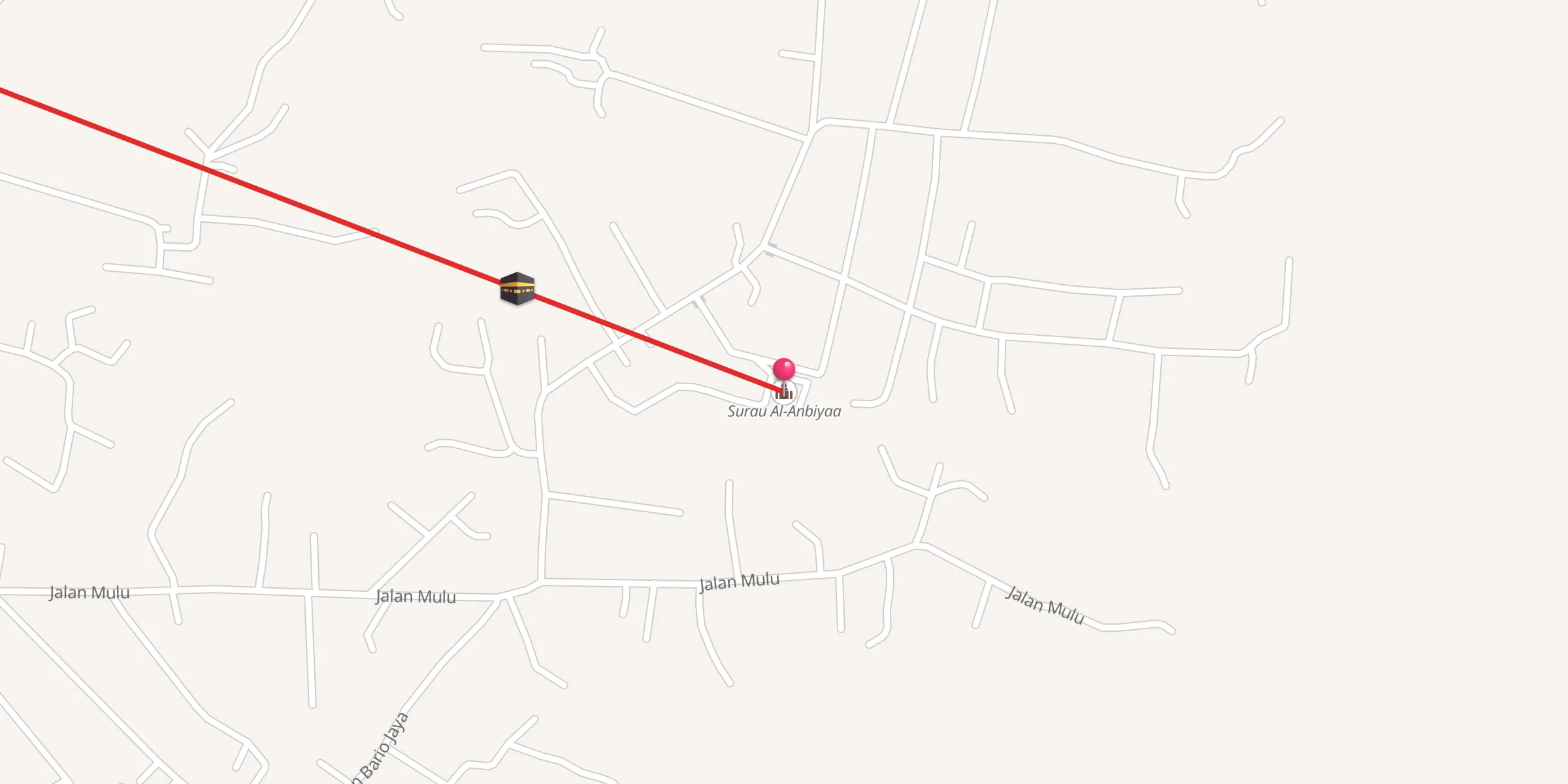 Carte de localisation : Surau Al-Anbiyaa