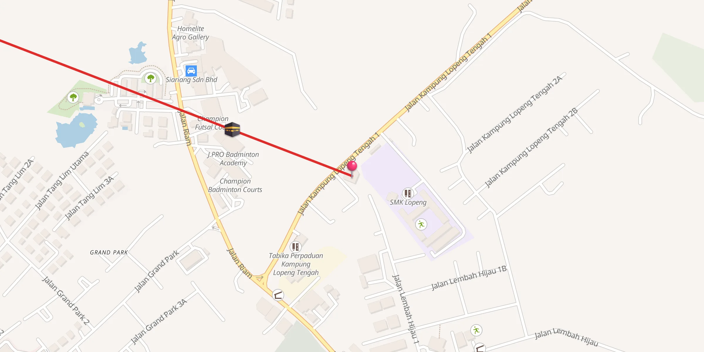 Carte de localisation : Surau Darul Taqwa