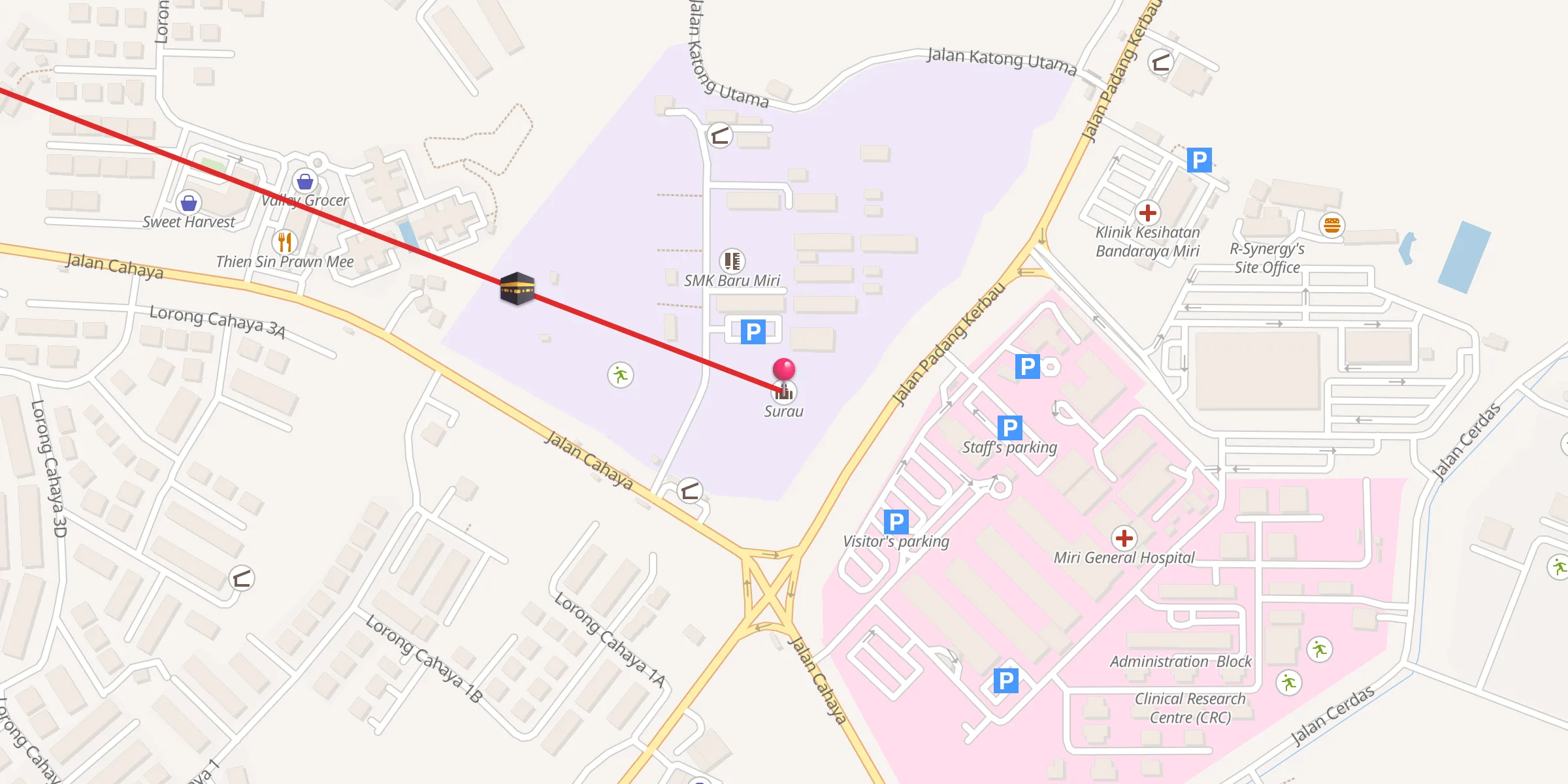 Carte de localisation : Surau