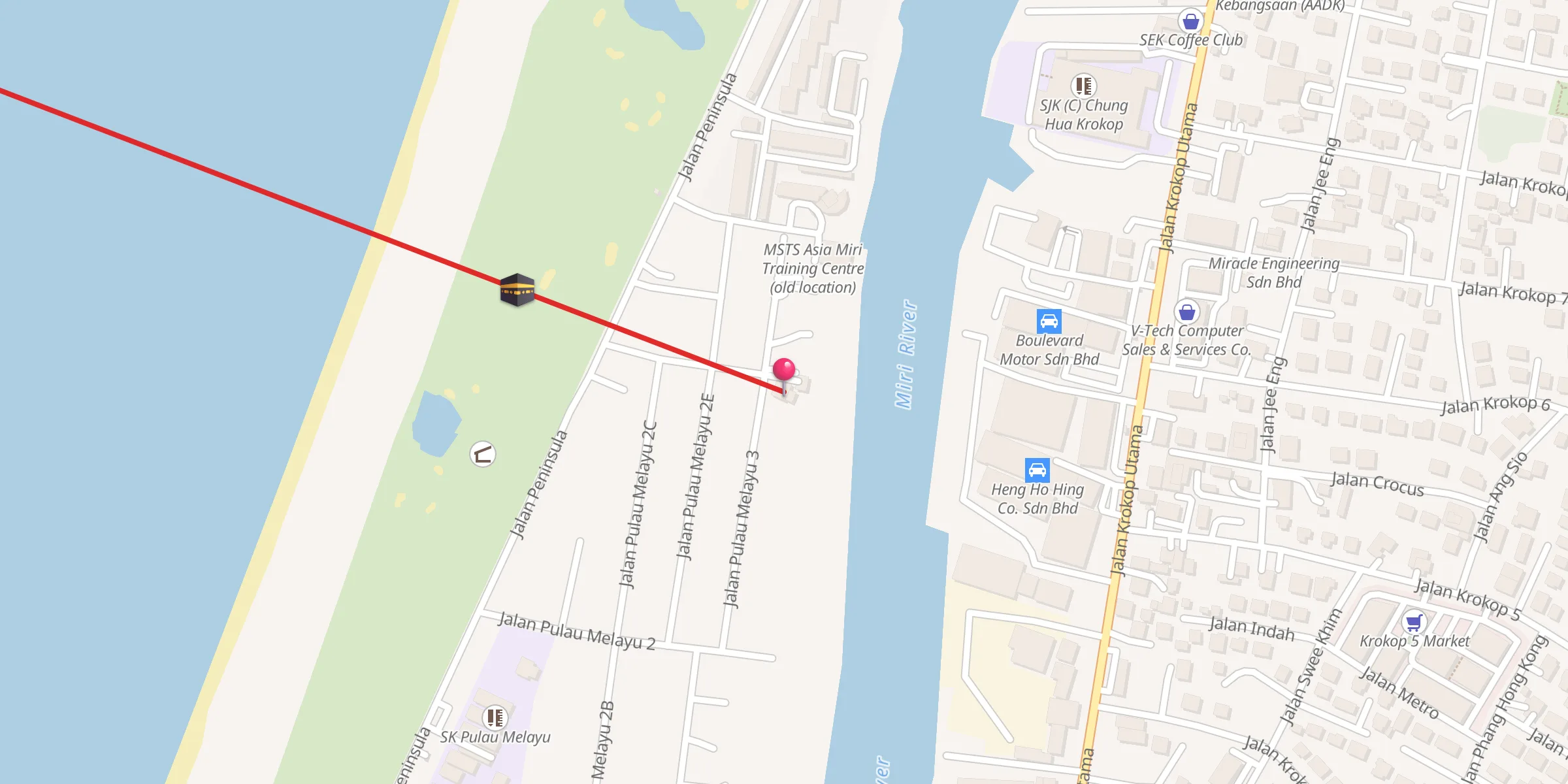Carte de localisation : Surau Sinar Islam