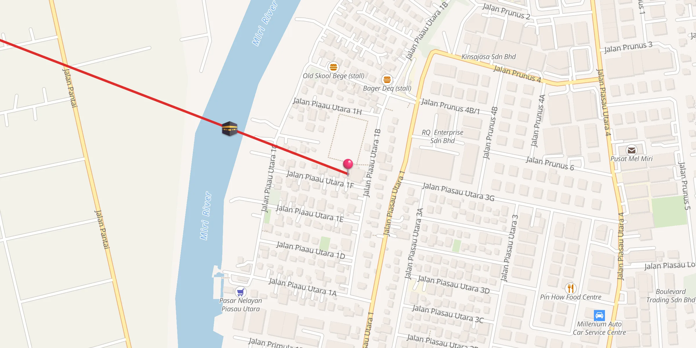 Carte de localisation : Surau Darul Hijrah
