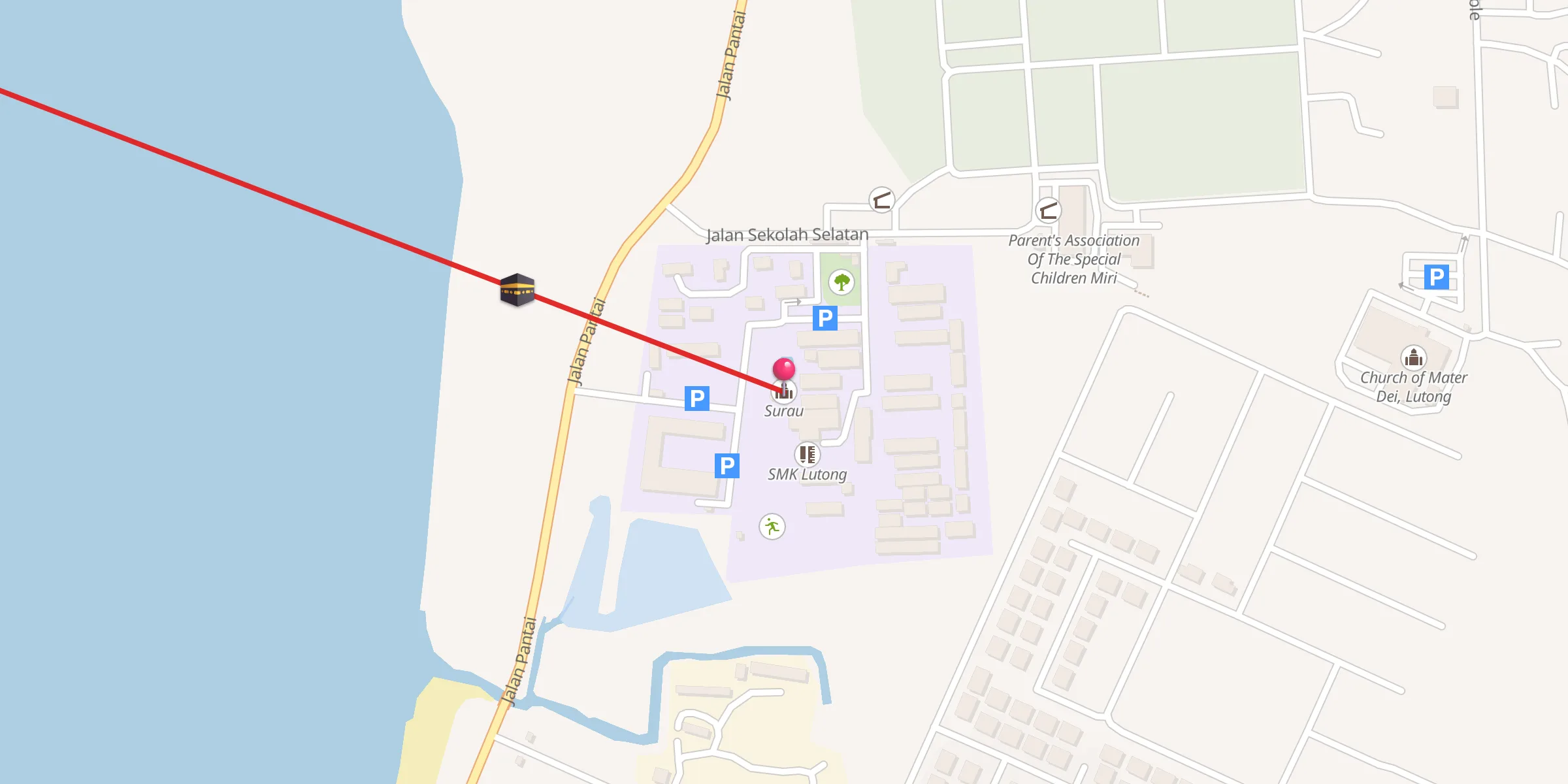 Carte de localisation : Surau