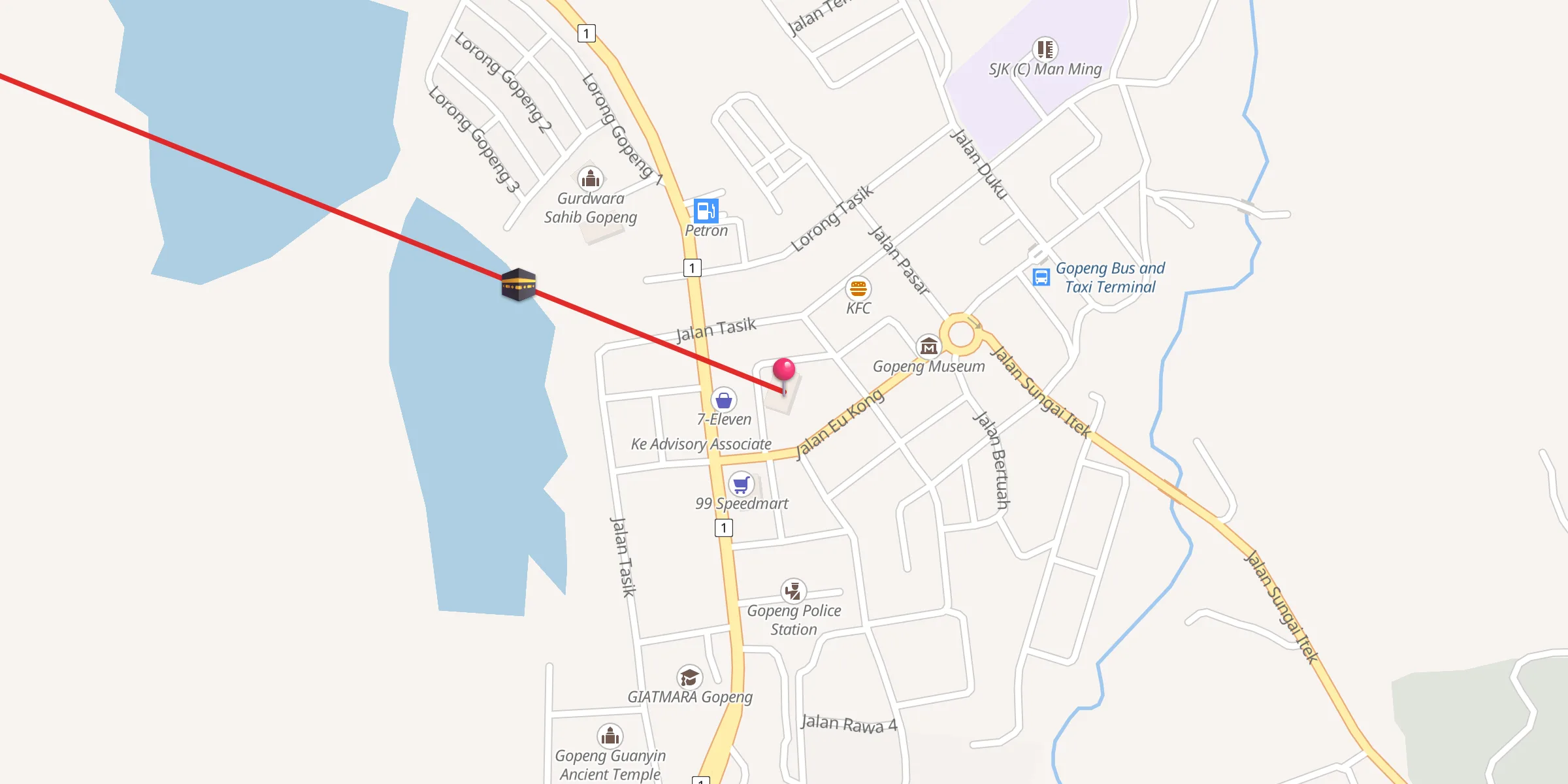 Carte de localisation : Masjid Lama Gopeng