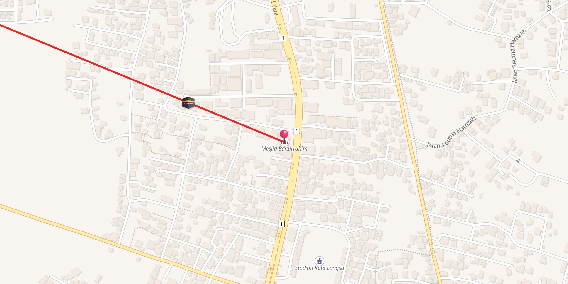 Carte de localisation : Mesjid Baiturrahim