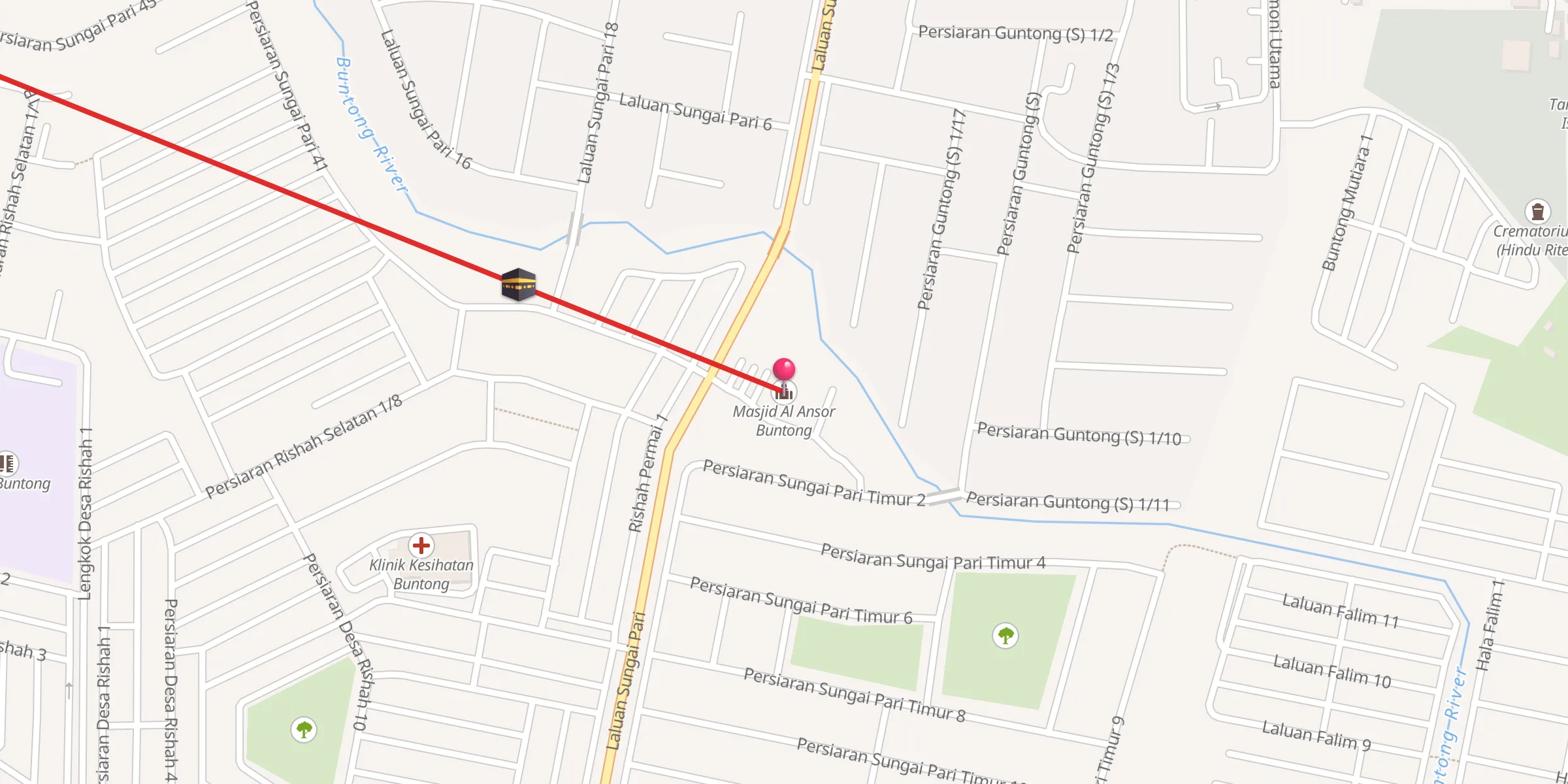 Carte de localisation : Masjid Al Ansor Buntong