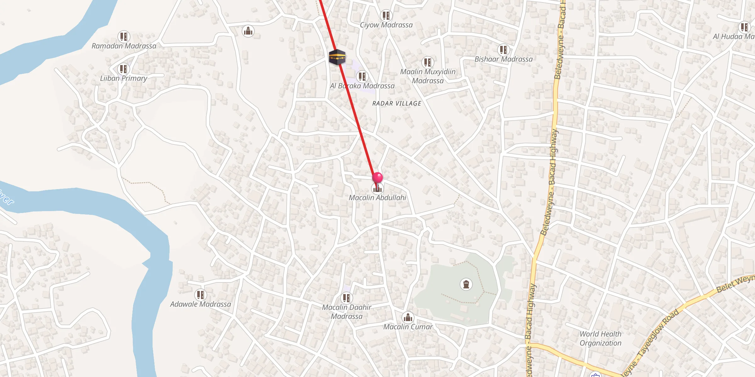 Carte de localisation : Macalin Abdullahi