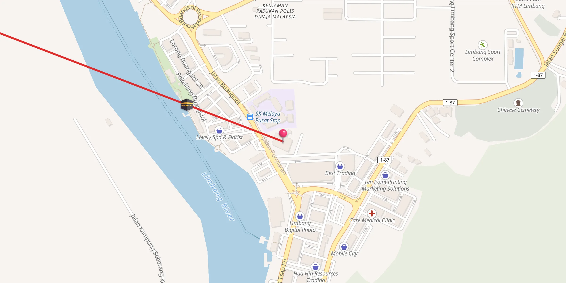 Carte de localisation : Masjid Baitul Iman