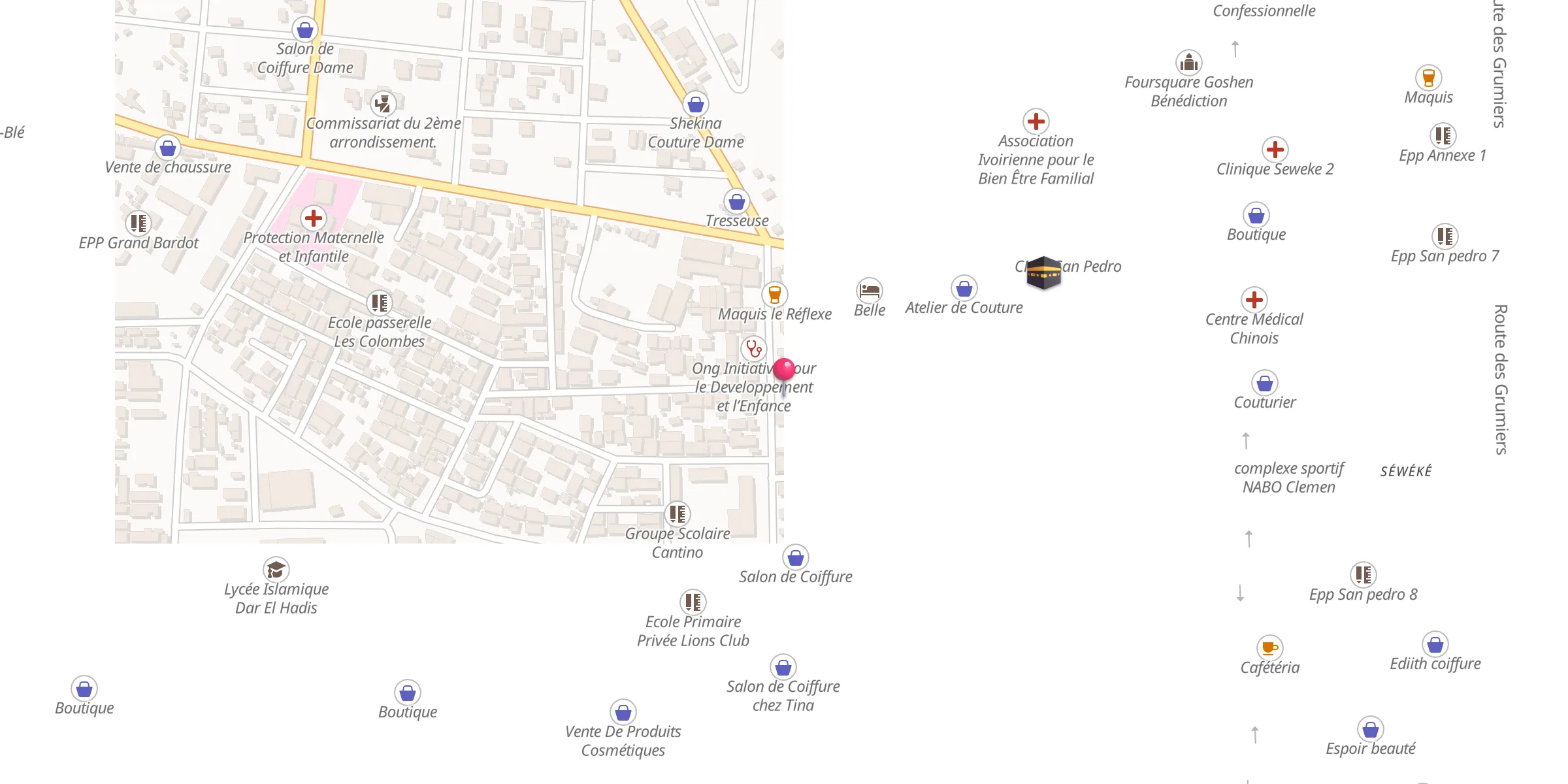 Carte de localisation : Mosquée Firdaous