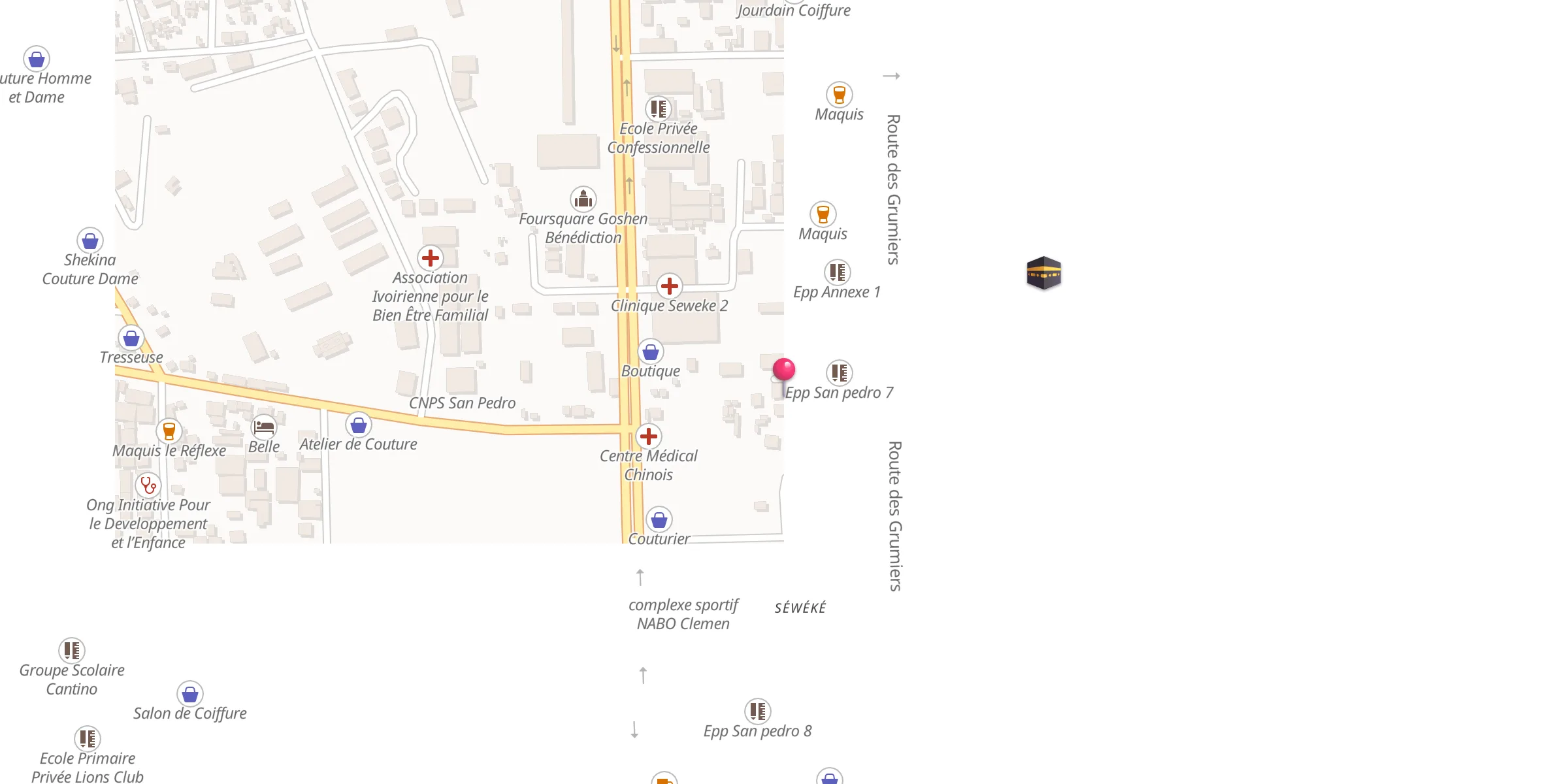 Carte de localisation : Moquée Seweke 2
