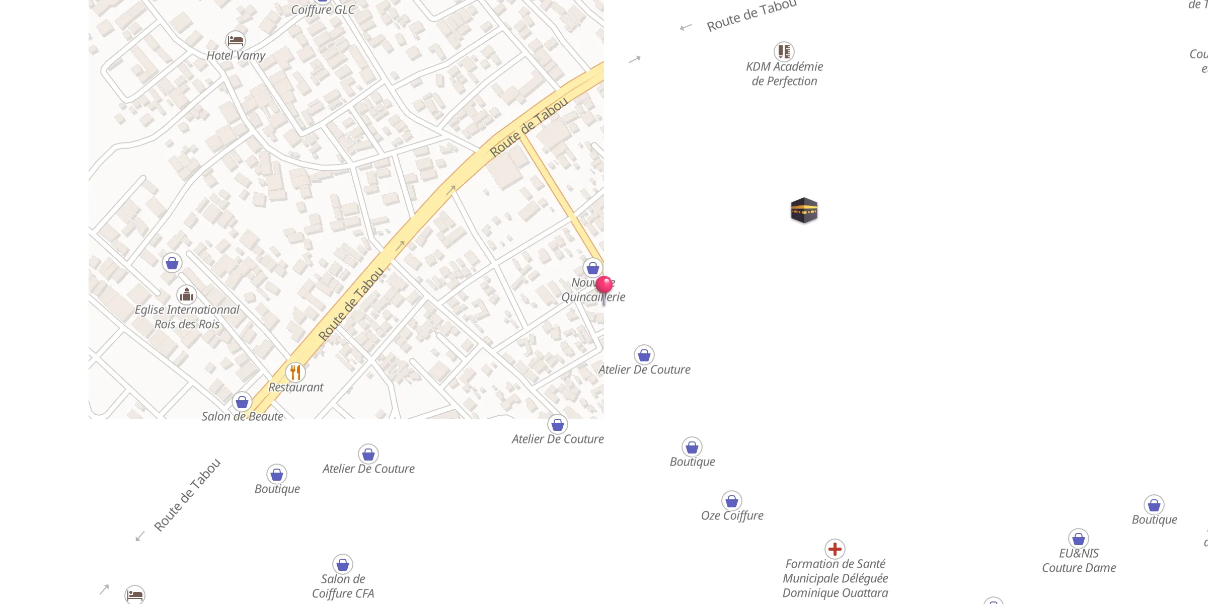 Carte de localisation : Mosquée