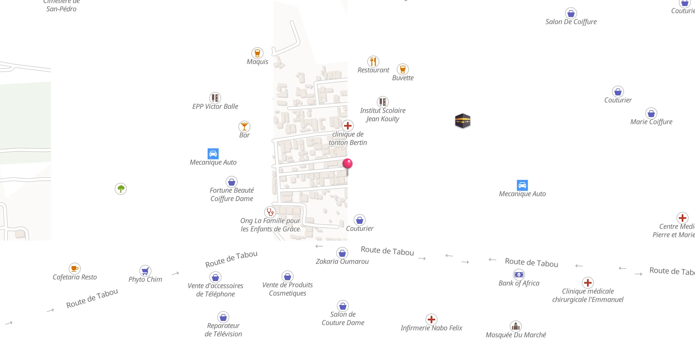 Carte de localisation : Mosquée