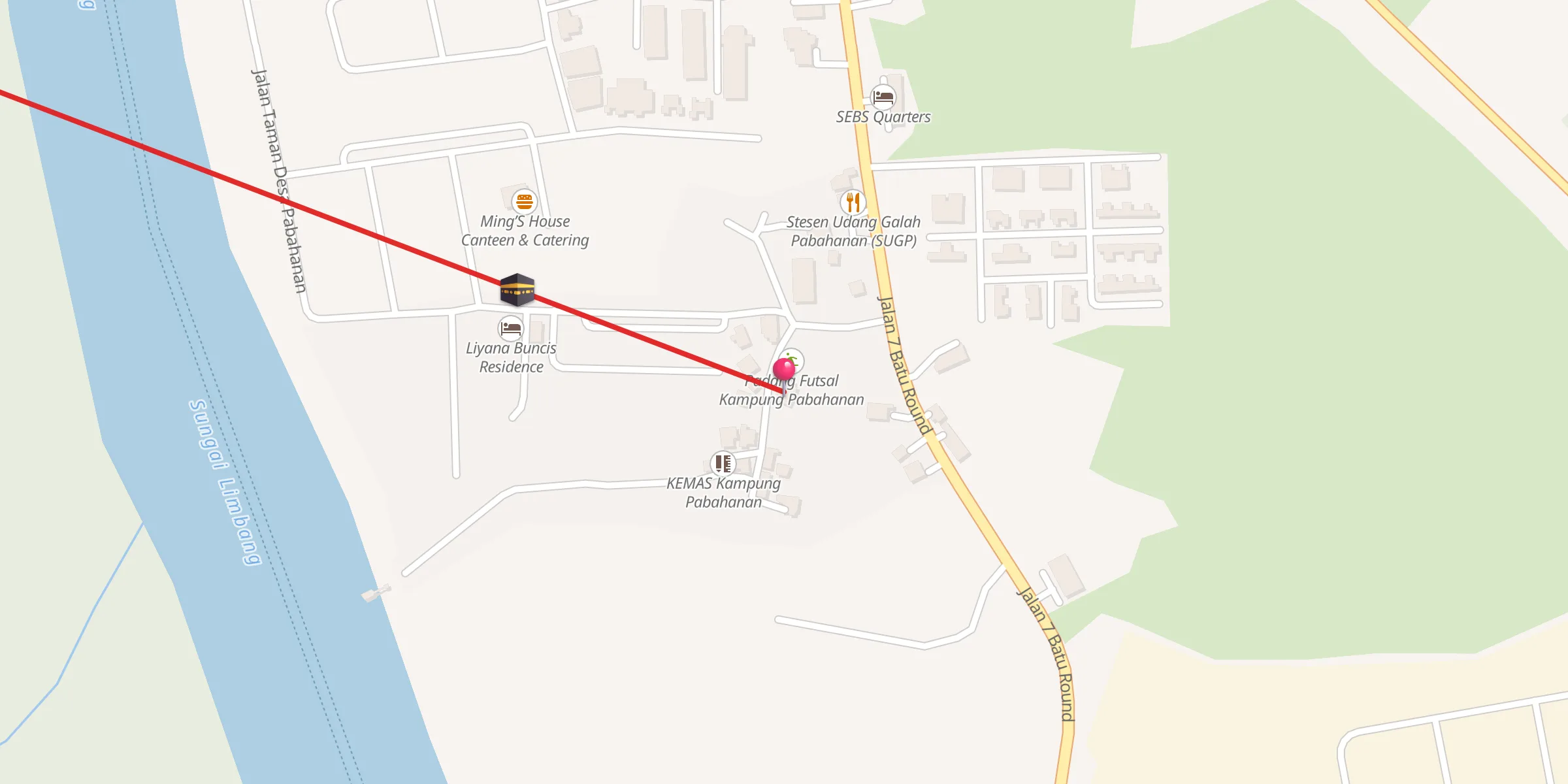Carte de localisation : Surau Syurfatul Jannah