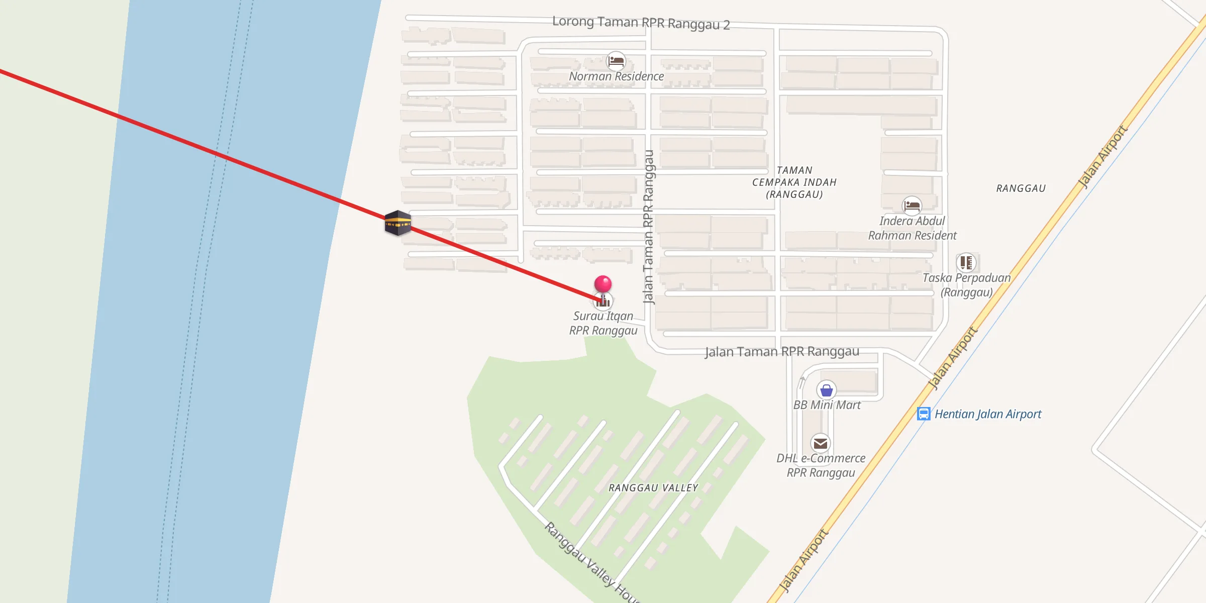 Carte de localisation : Surau Itqan RPR Ranggau