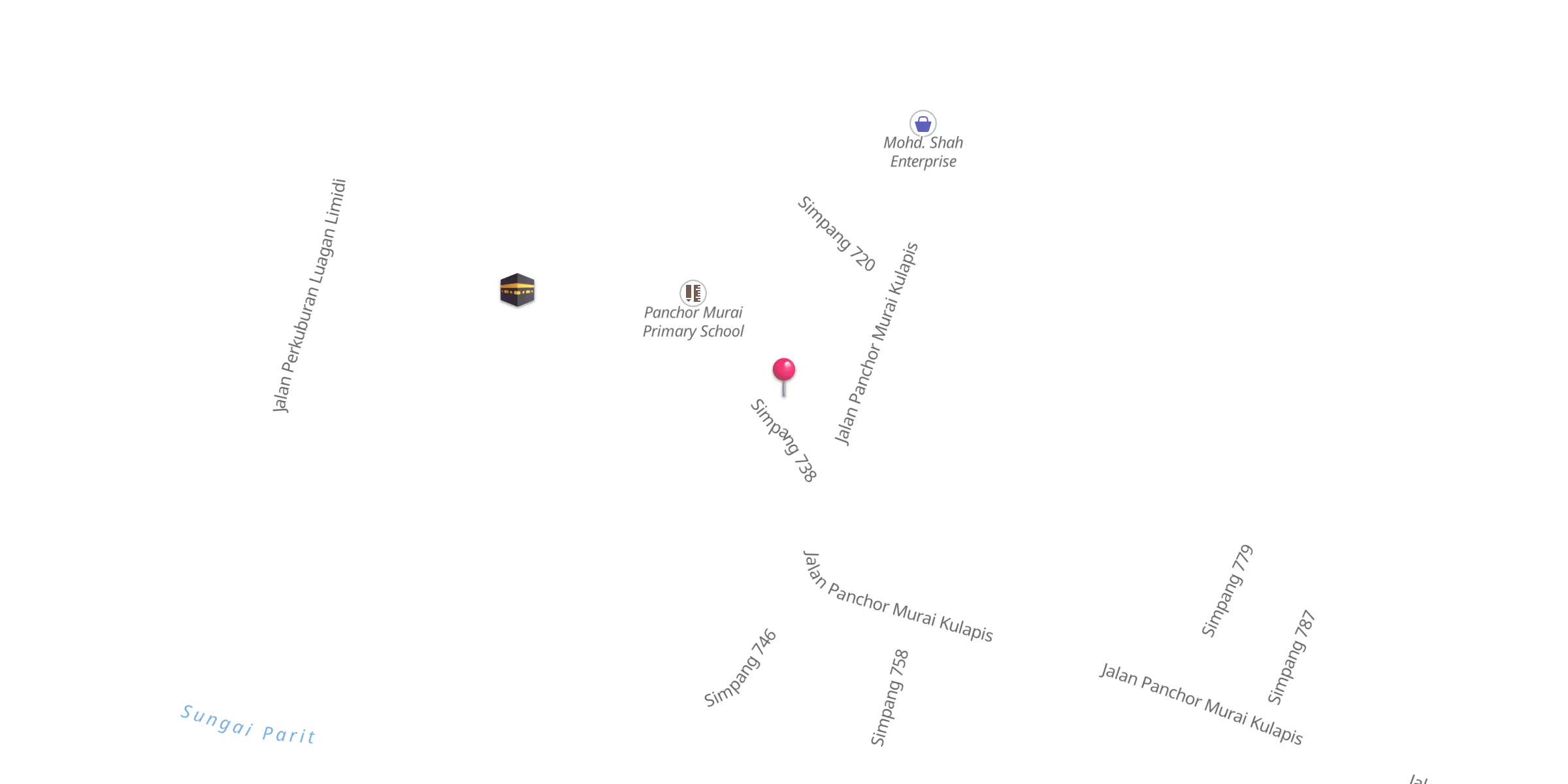 Carte de localisation : Masjid Kampong Panchor Murai