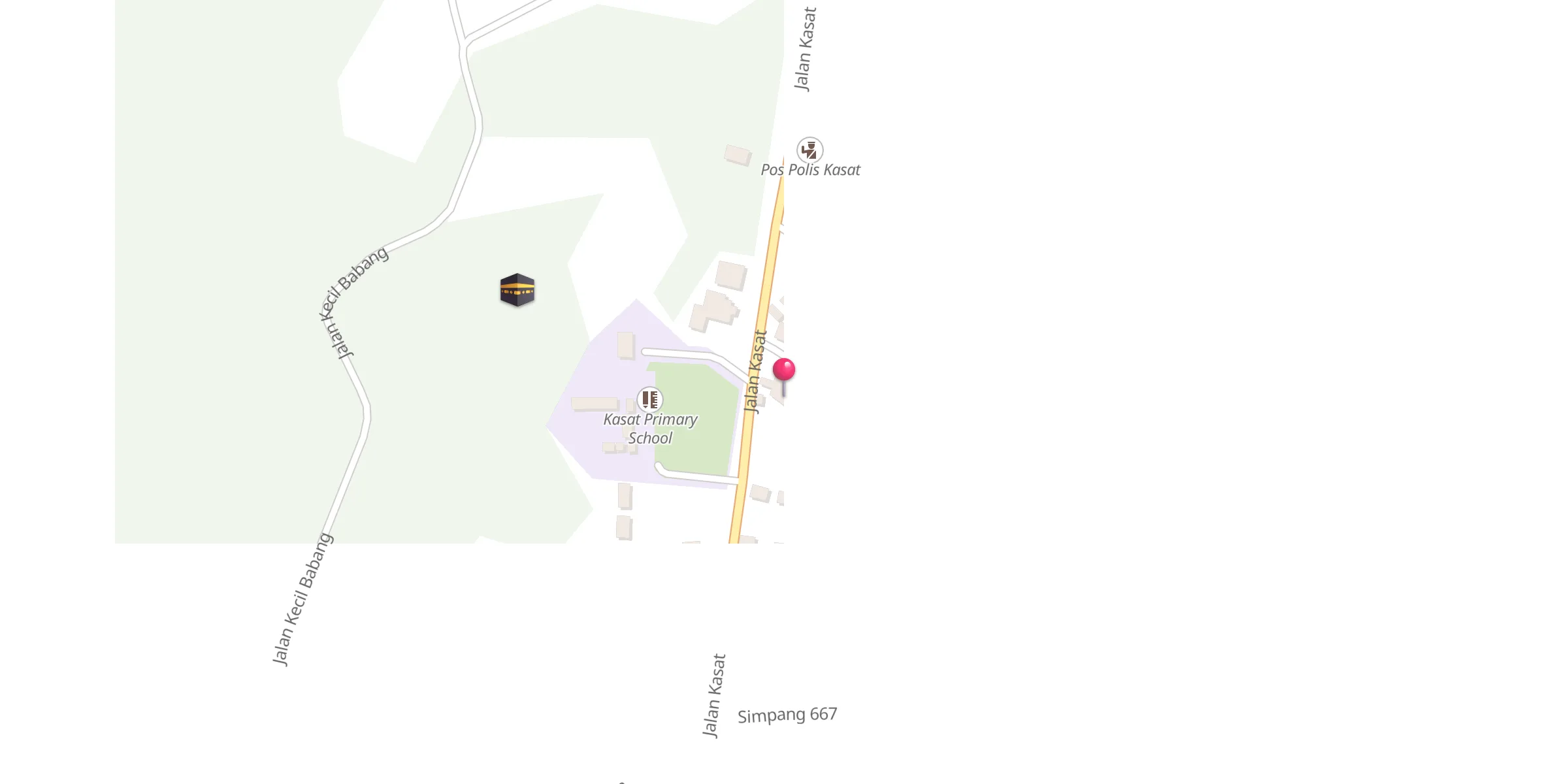 Carte de localisation : Masjid Kampong Kasat
