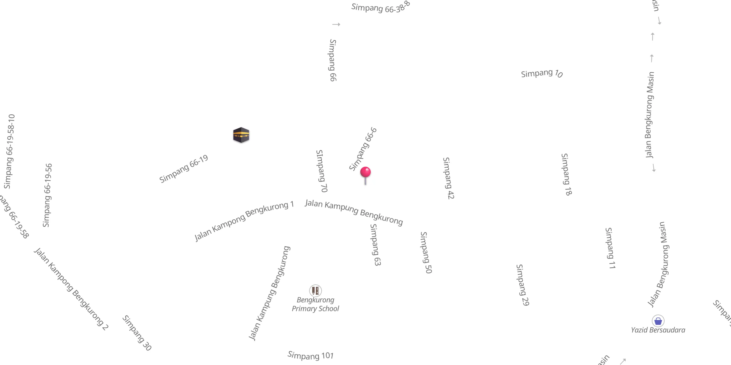 Carte de localisation : Masjid Kampong Bengkurong