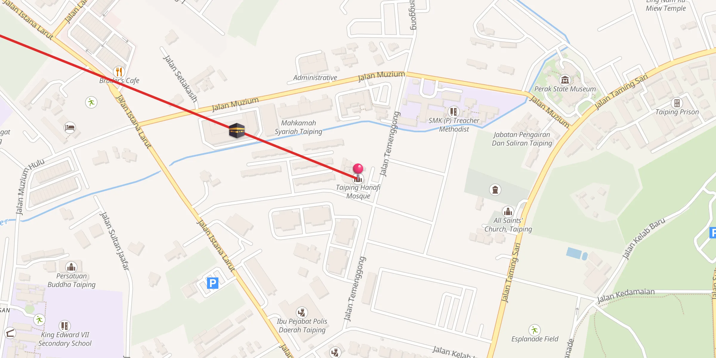 Carte de localisation : Masjid Hanafi Taiping