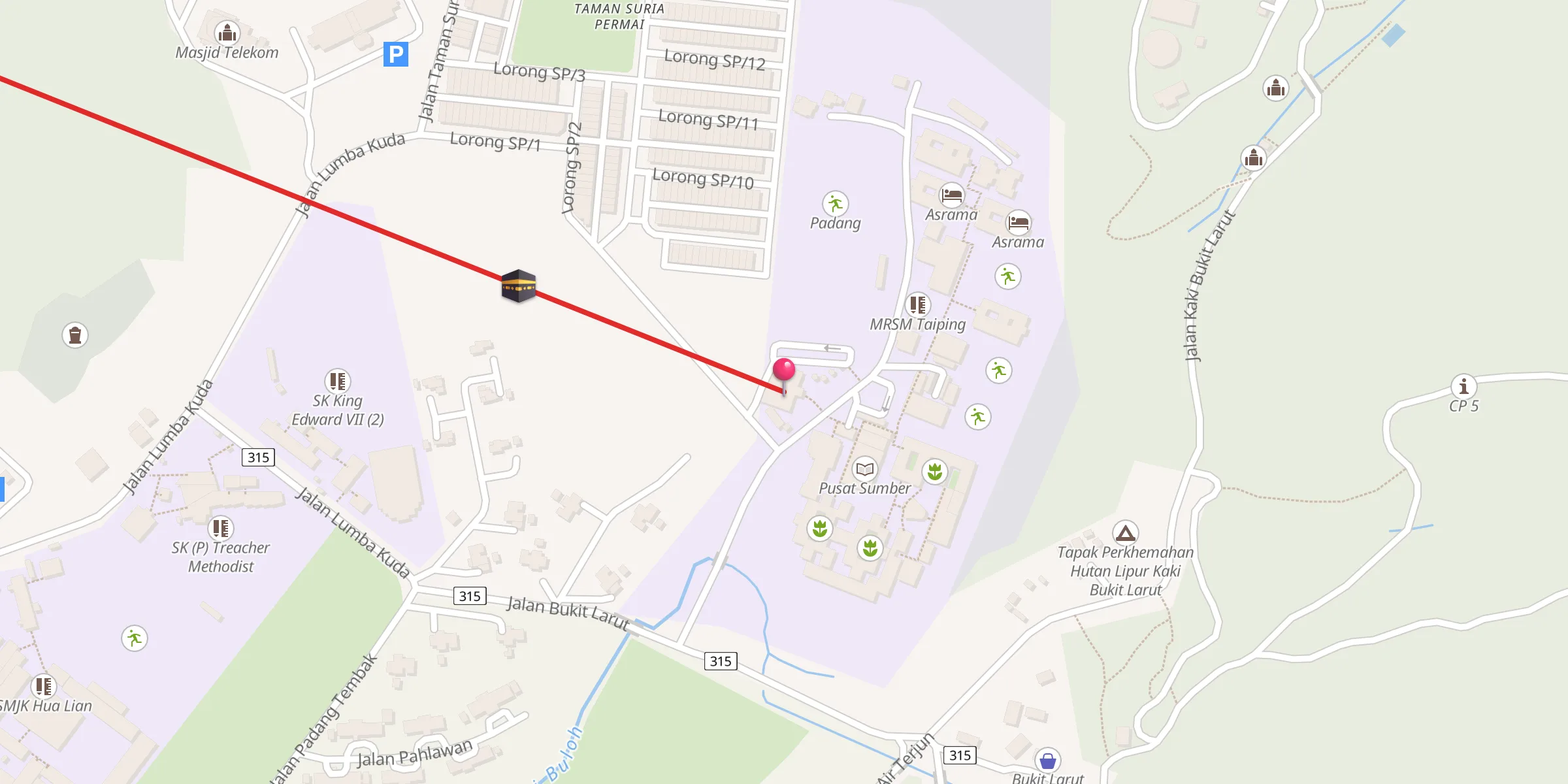 Carte de localisation : Surau