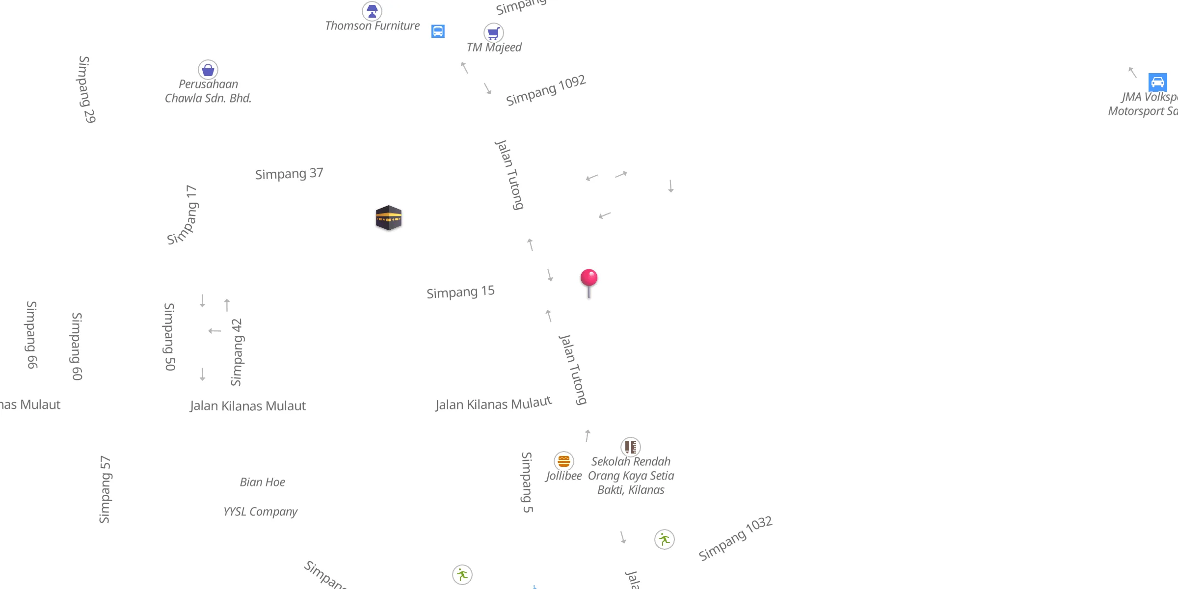 Carte de localisation : Masjid Kampong Kilanas