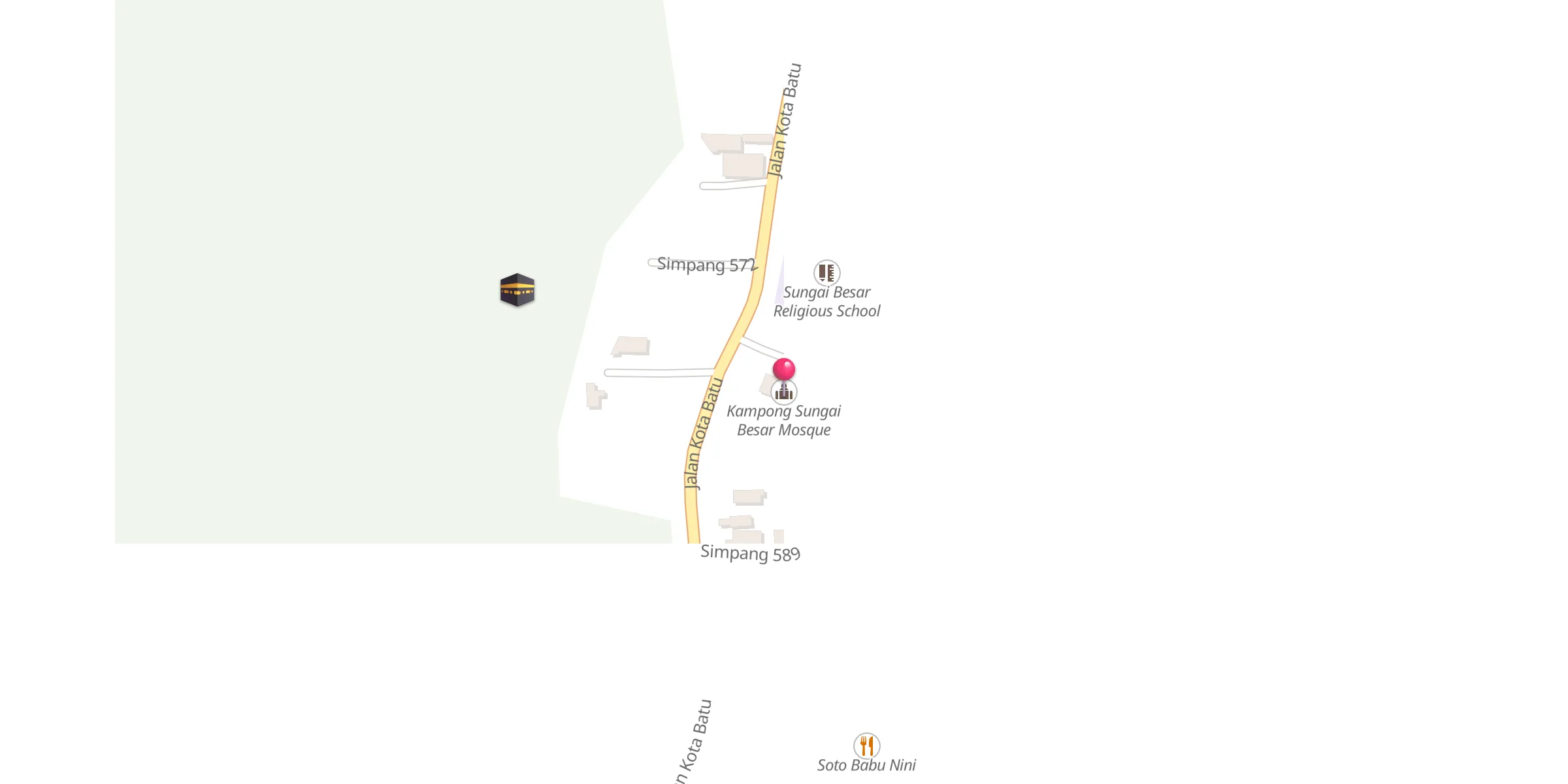 Carte de localisation : Masjid Kampong Sungai Besar