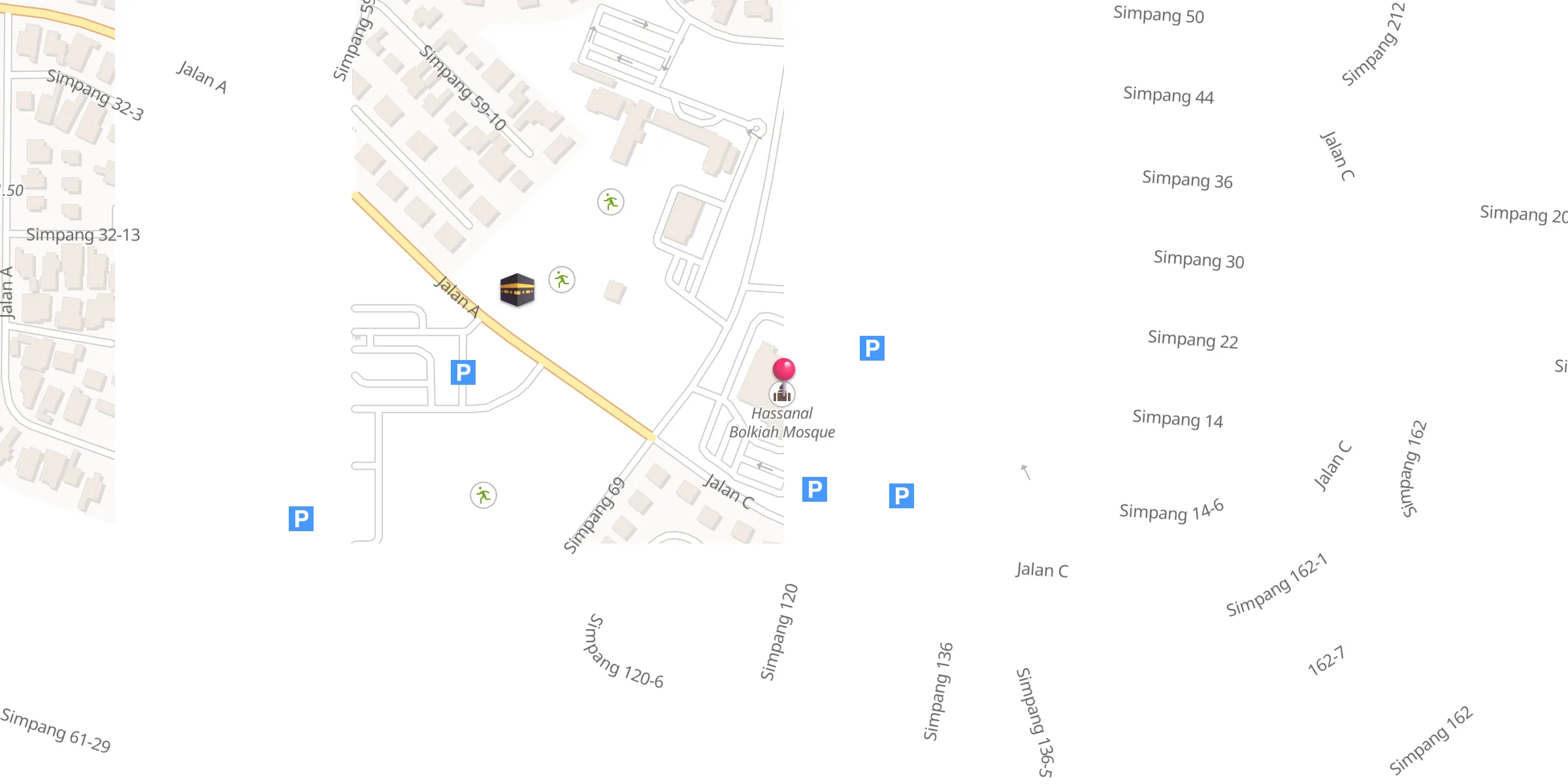 Carte de localisation : Masjid Hassanal Bolkiah
