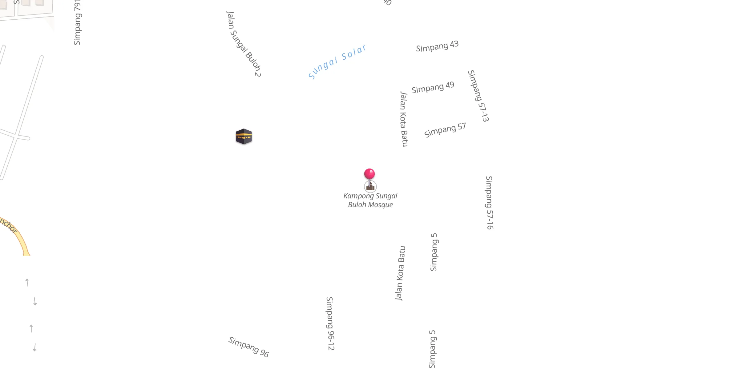 Carte de localisation : Masjid Kampong Sungai Buloh