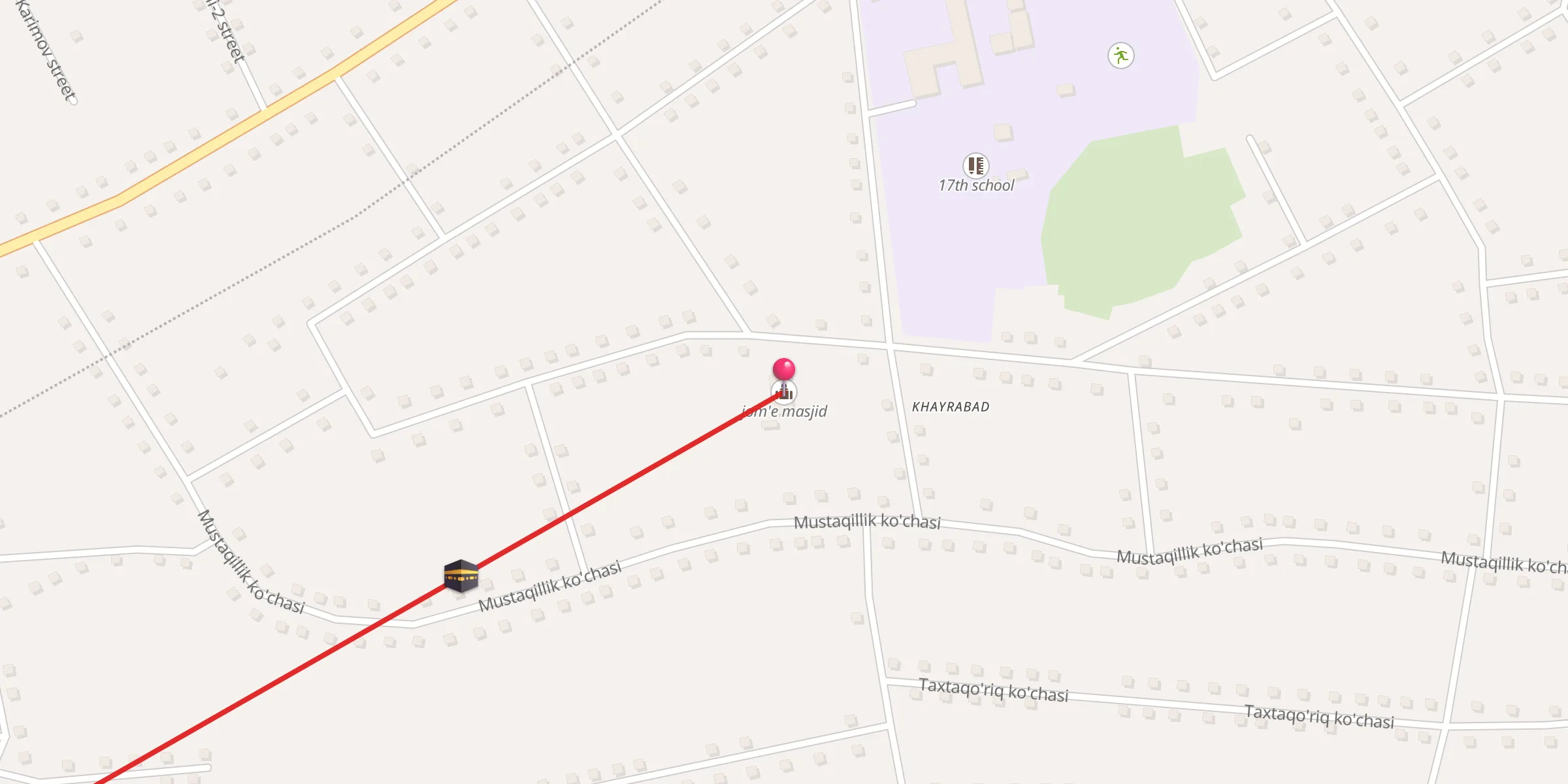 Carte de localisation : jom'e masjid