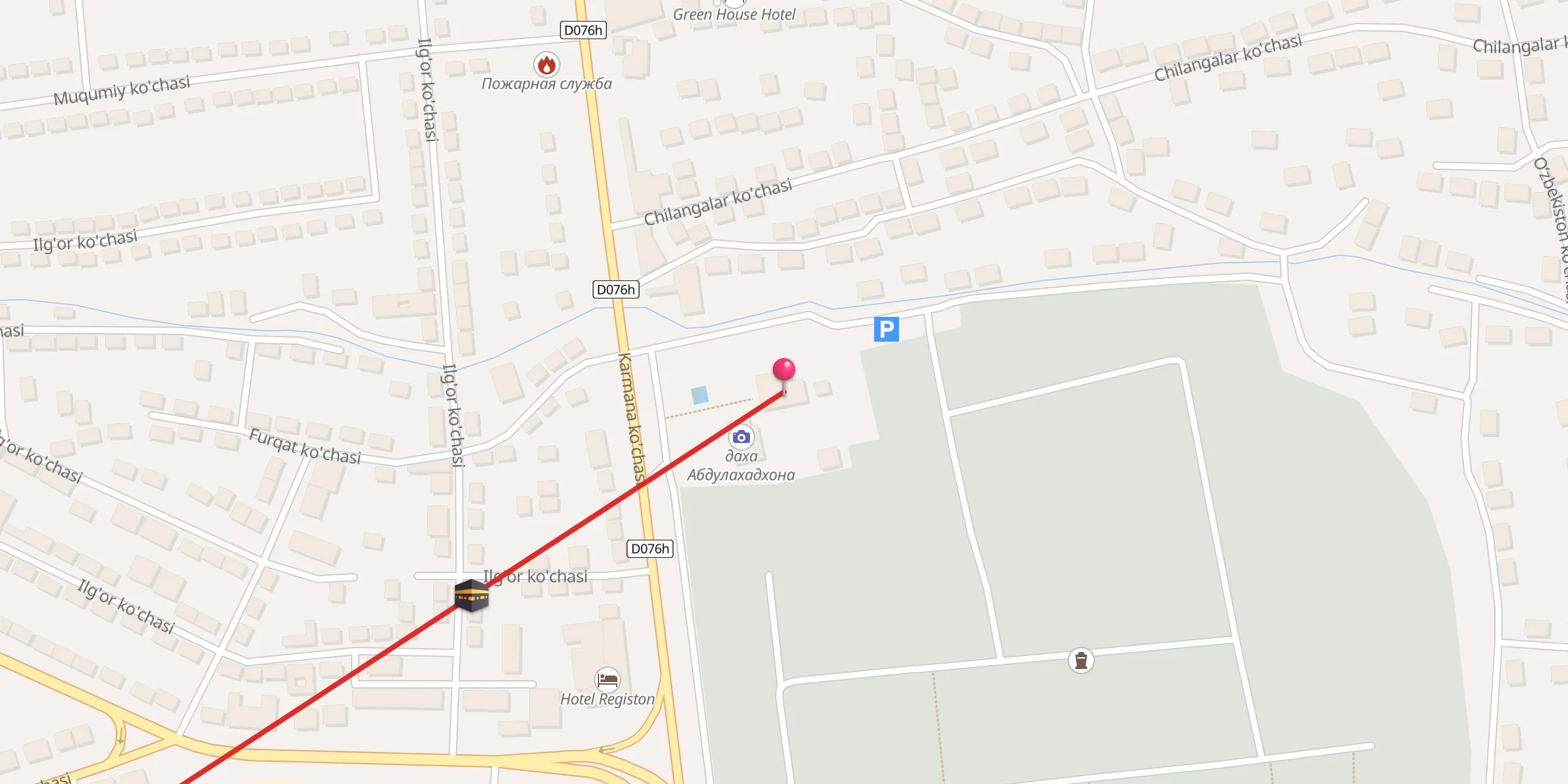 Carte de localisation : QOSIM SHAYX jom`e masjidi